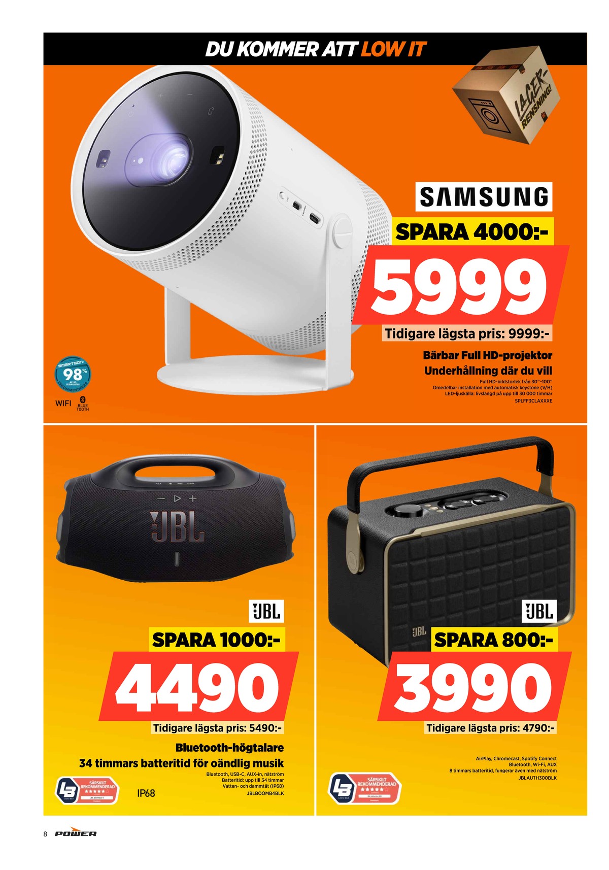 Se Power reklamblad för vecka 14 på Kampanjveckan.se. Se bra erbjudanden på många varor. Läs reklambladet här! Sida 8