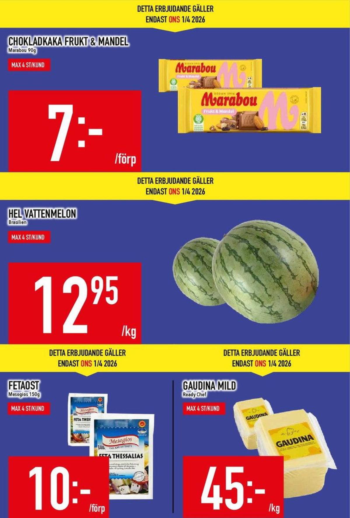 Se MatDax reklamblad för vecka 14 på Kampanjveckan.se. Se bra erbjudanden på många varor. Läs reklambladet här! Sida 3