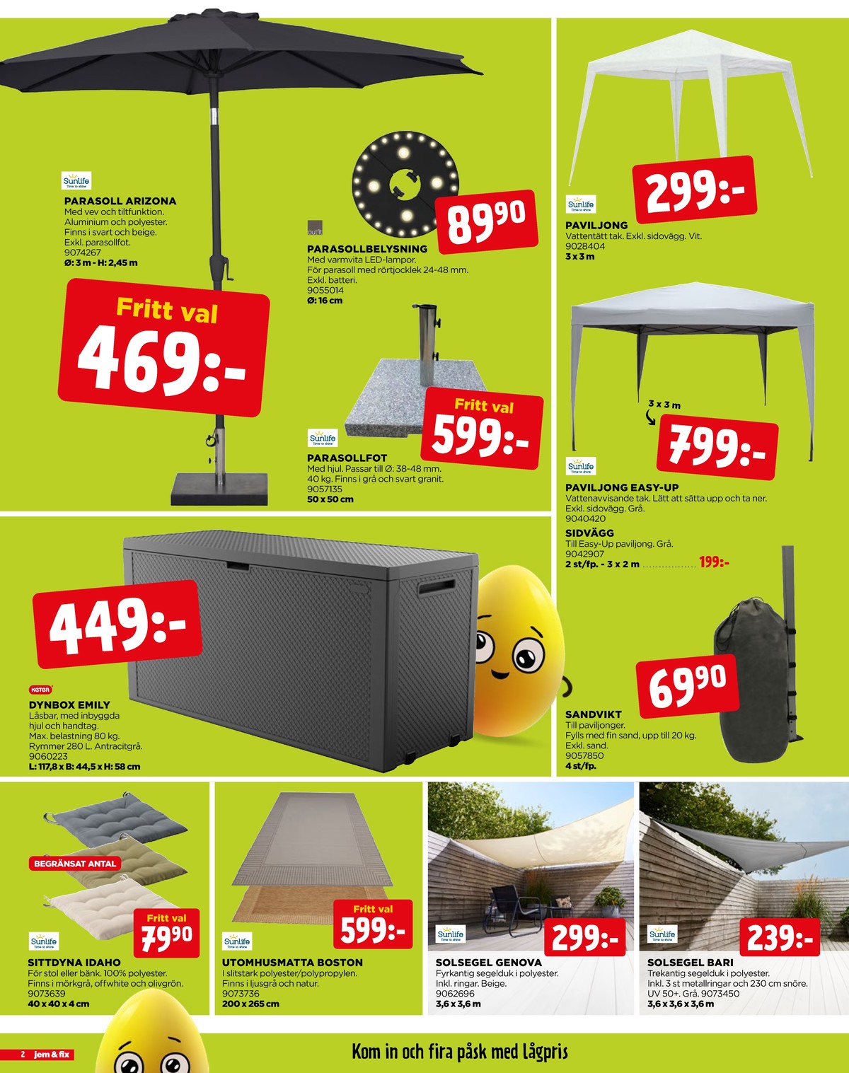 Se Jem & Fix reklamblad för vecka 14 på Kampanjveckan.se. Se bra erbjudanden på många varor. Läs reklambladet här! Sida 2