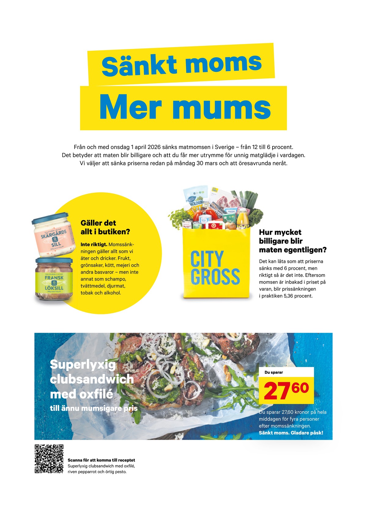 Se City Gross reklamblad för vecka 14 på Kampanjveckan.se. Se bra erbjudanden på många varor. Läs reklambladet här! Sida 2