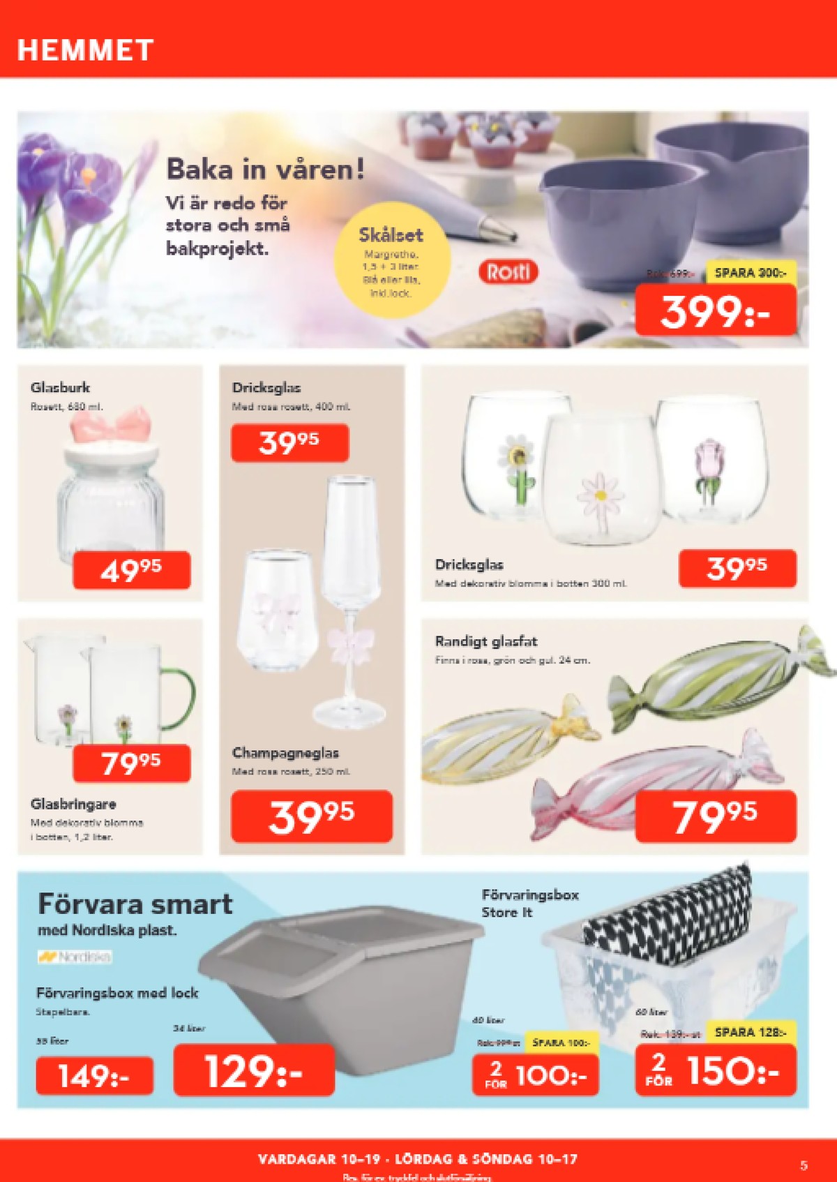 Se Bo Ohlsson reklamblad för vecka 14 på Kampanjveckan.se. Se bra erbjudanden på många varor, t.ex. skålar rosti eller glas okänd. Läs reklambladet här! Sida 5
