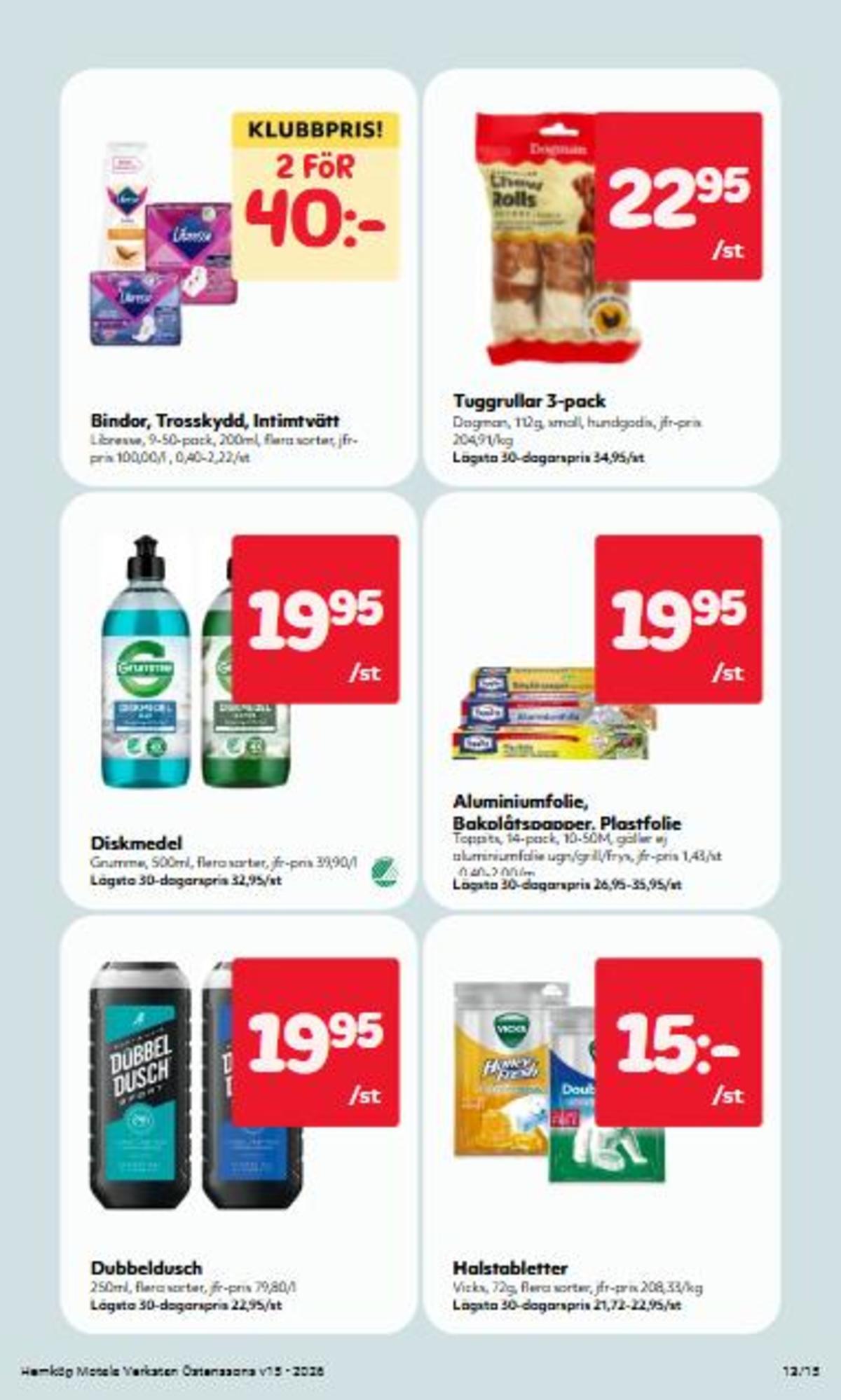 Se Östenssons reklamblad för vecka 15 på Kampanjveckan.se. Se bra erbjudanden på många varor. Läs reklambladet här! Sida 13