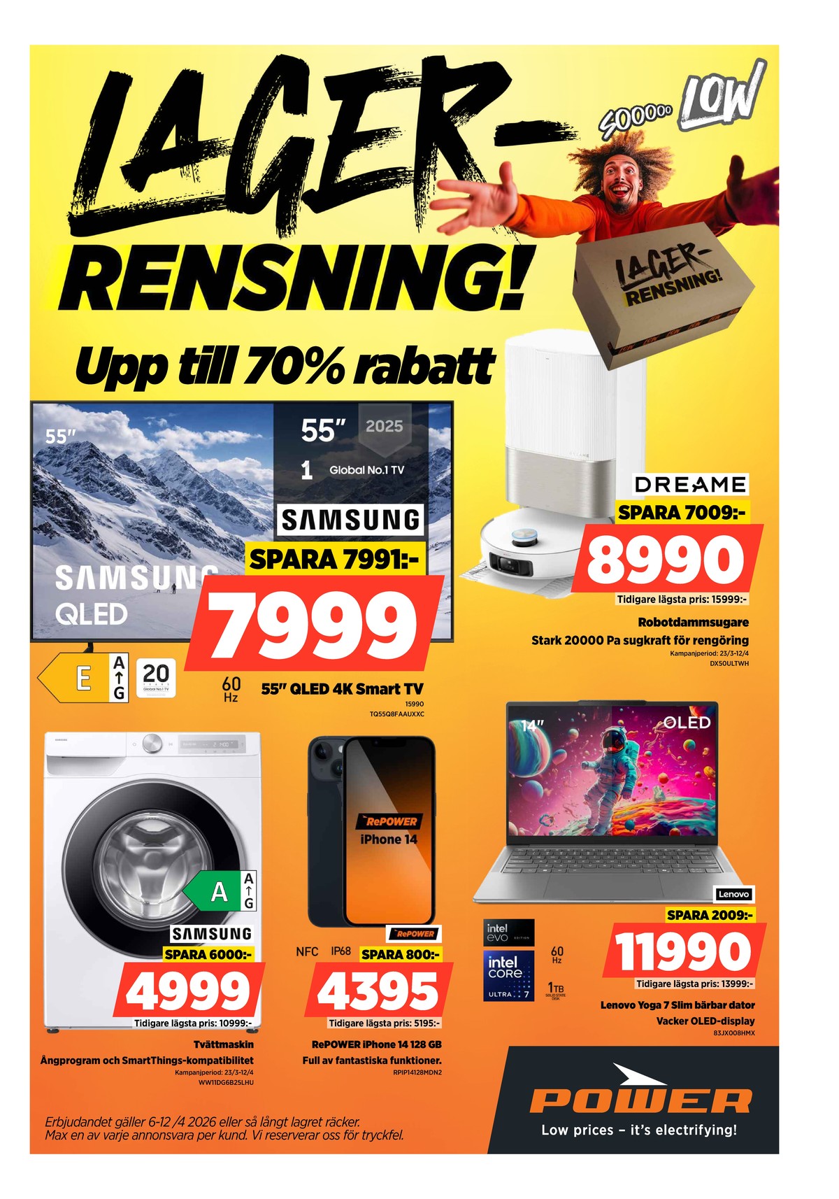 Se Power reklamblad för vecka 15 på Kampanjveckan.se. Se bra erbjudanden på många varor. Läs reklambladet här! Sida 1