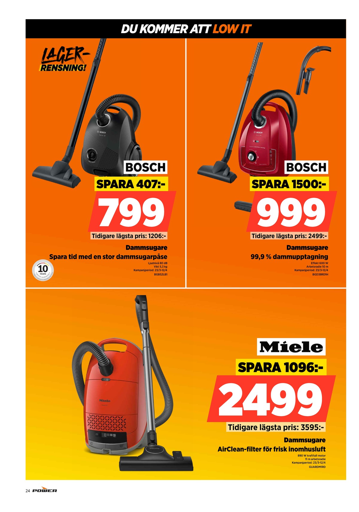 Se Power reklamblad för vecka 15 på Kampanjveckan.se. Se bra erbjudanden på många varor. Läs reklambladet här! Sida 24