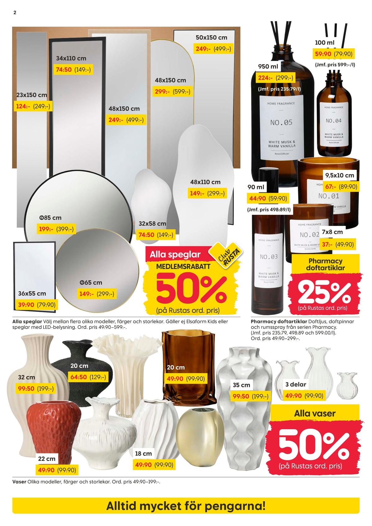 Se Rusta reklamblad för vecka 15 på Kampanjveckan.se. Se bra erbjudanden på många varor. Läs reklambladet här! Sida 2