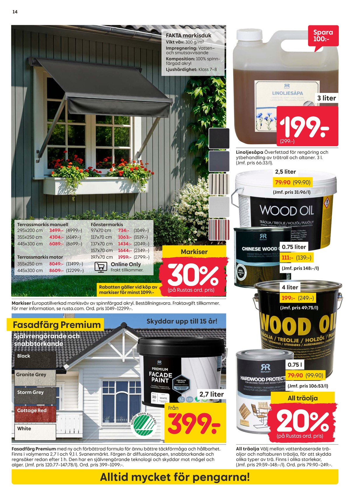 Se Rusta reklamblad för vecka 15 på Kampanjveckan.se. Se bra erbjudanden på många varor. Läs reklambladet här! Sida 14