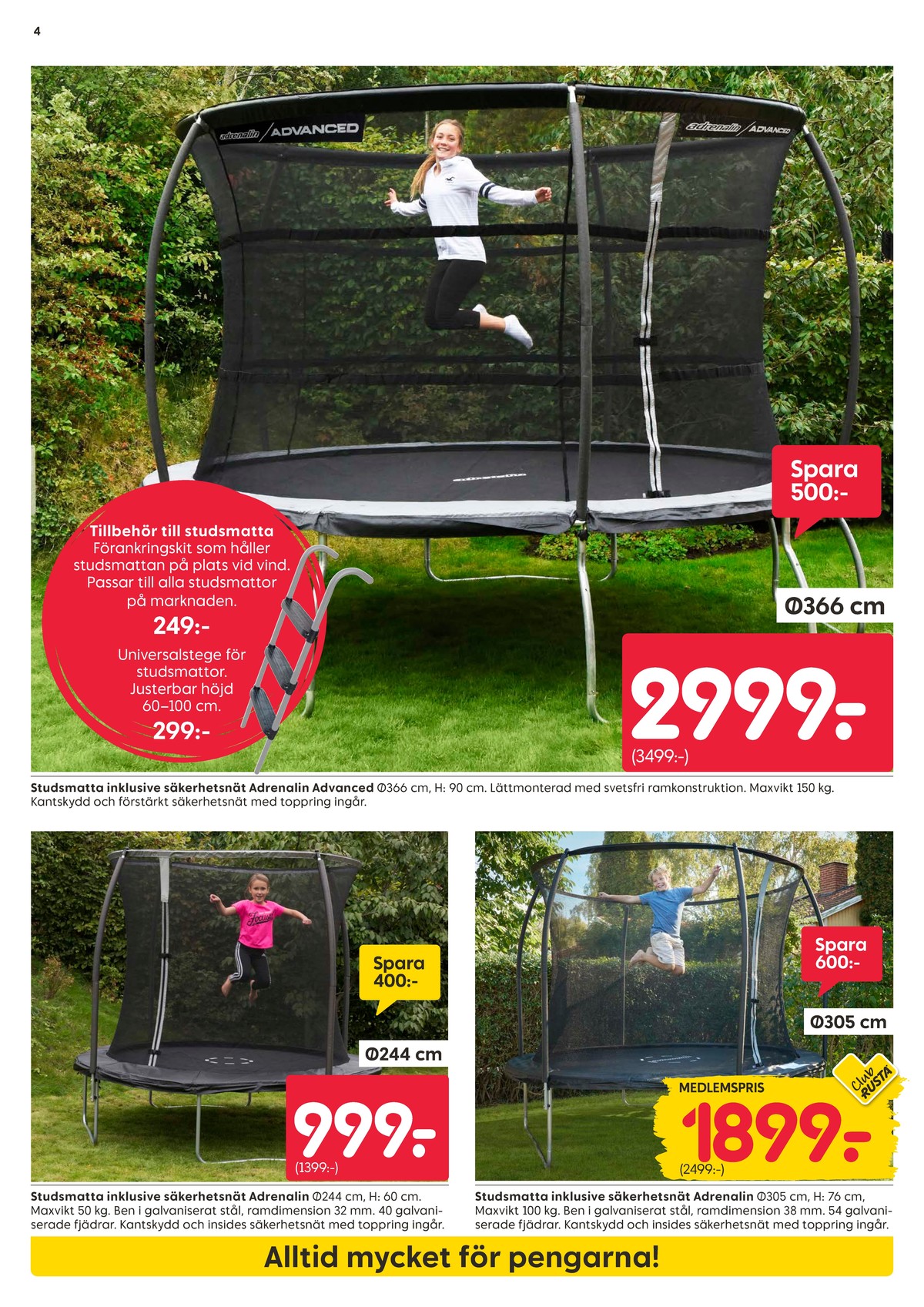 Se Rusta reklamblad för vecka 15 på Kampanjveckan.se. Se bra erbjudanden på många varor. Läs reklambladet här! Sida 4