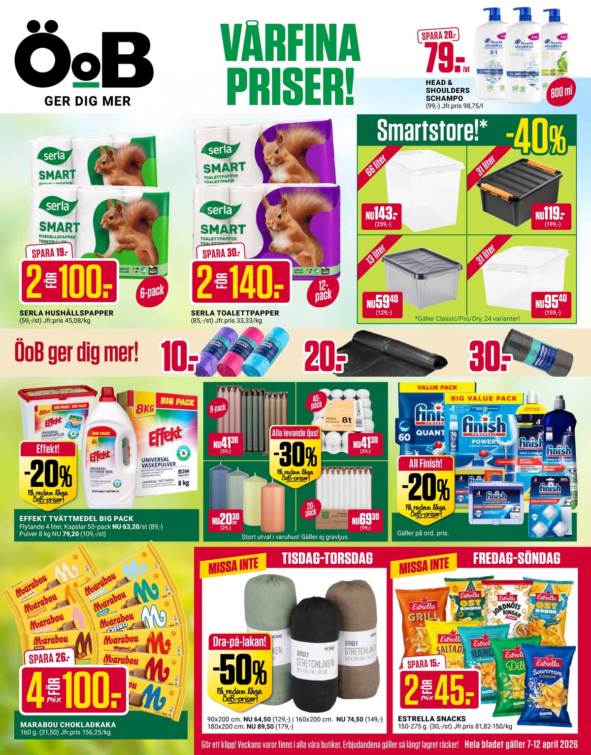 Se ÖoB reklamblad för vecka 15 på Kampanjveckan.se. Se bra erbjudanden på många varor. Läs reklambladet här! Sida 1