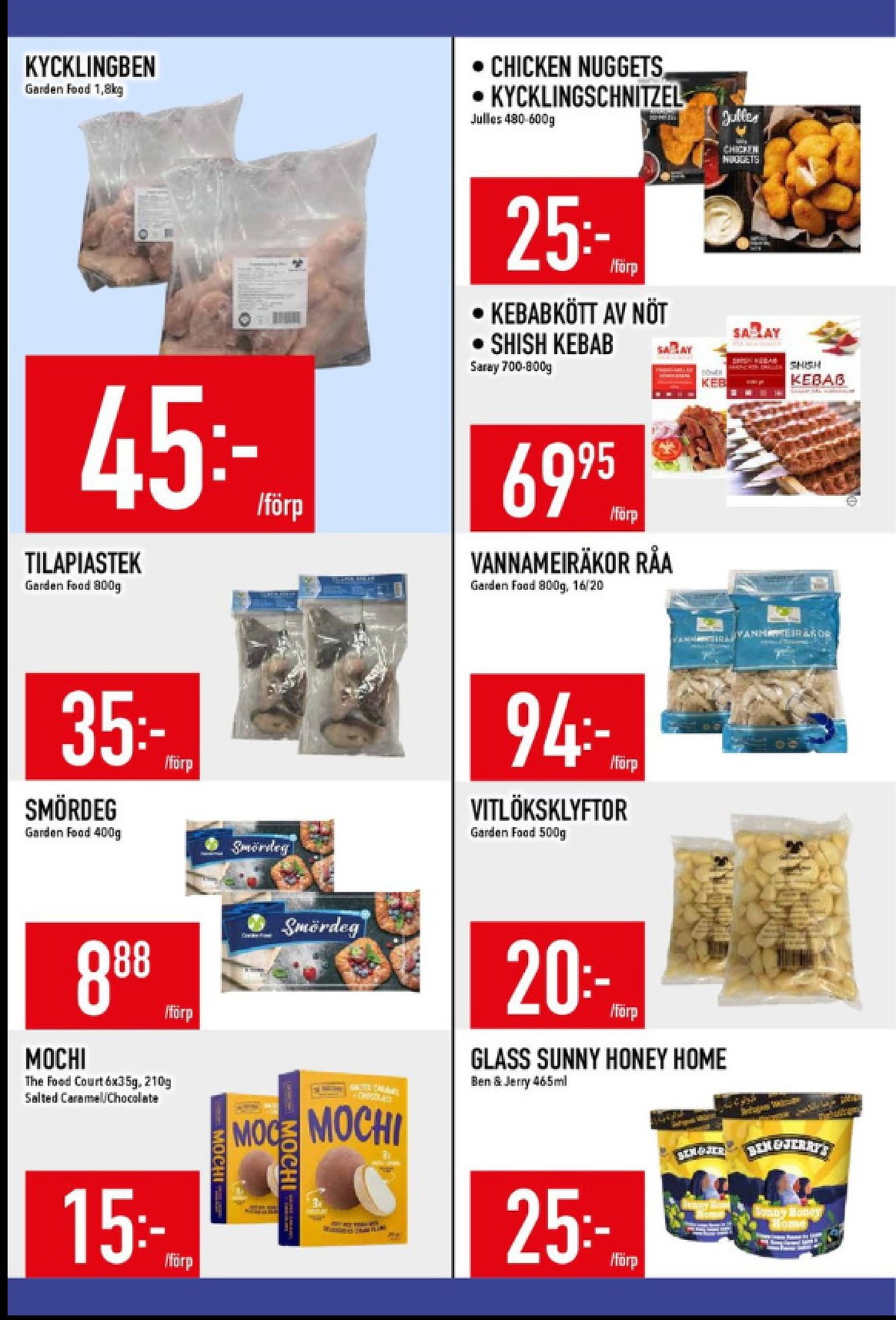 Se MatDax reklamblad för vecka 15 på Kampanjveckan.se. Se bra erbjudanden på många varor, t.ex. kycklingben garden food eller smördeg garden food. Läs reklambladet här! Sida 12
