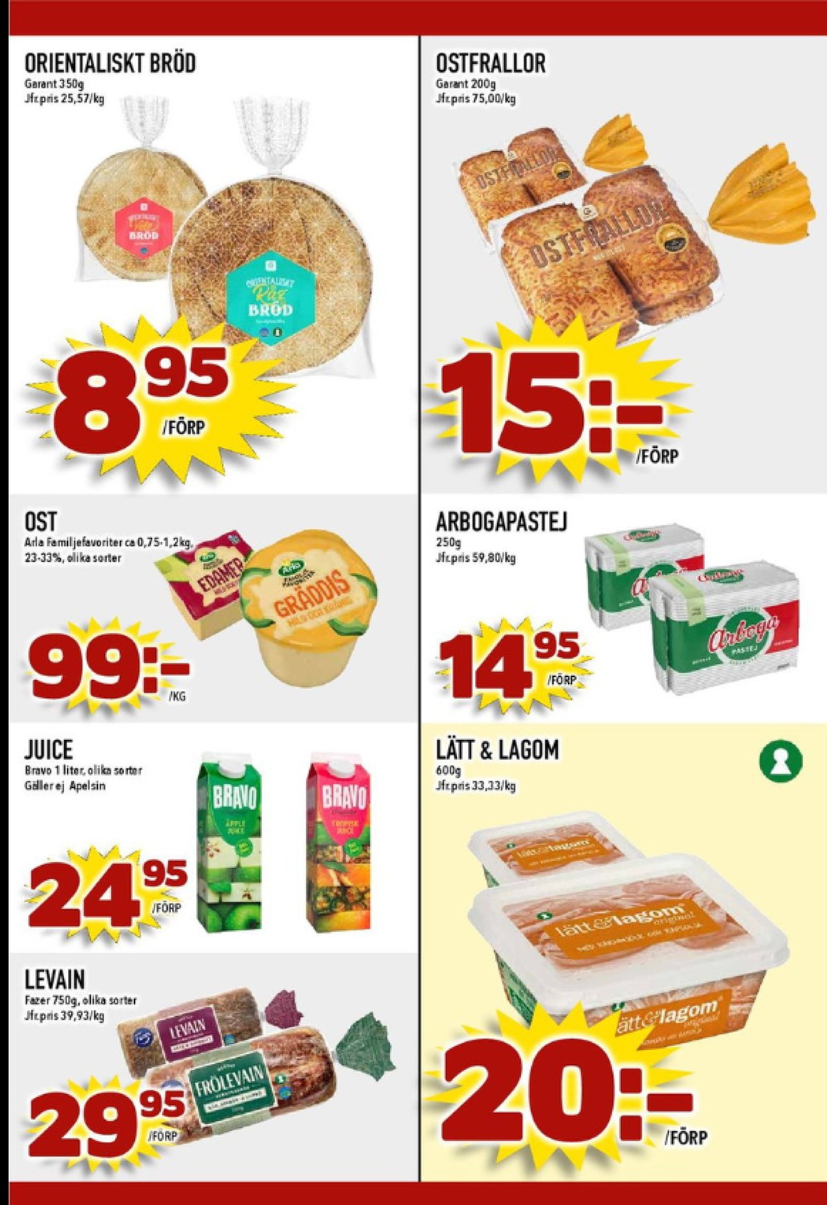 Se MatDax reklamblad för vecka 15 på Kampanjveckan.se. Se bra erbjudanden på många varor, t.ex. leverpastej arboga pastej eller lättmargarin lätt & lagom. Läs reklambladet här! Sida 17
