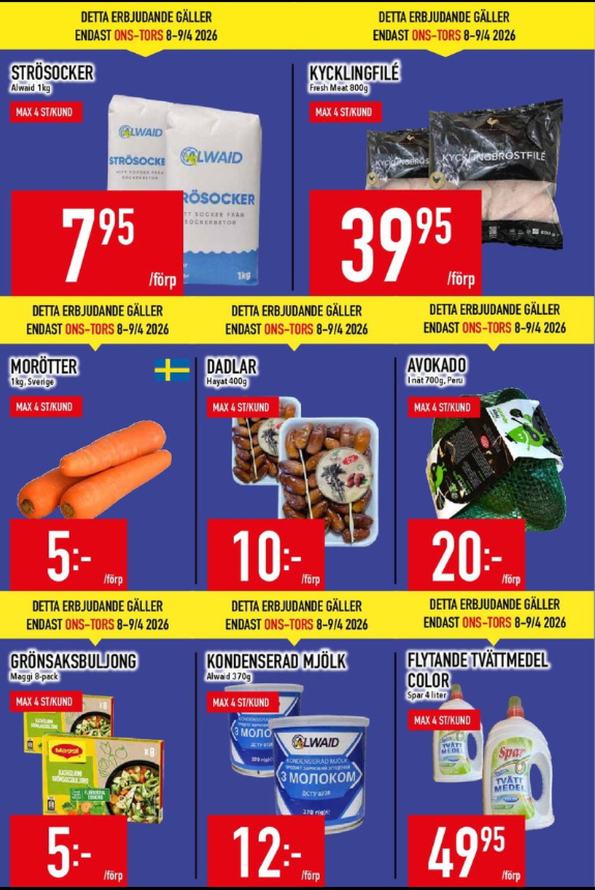 Se MatDax reklamblad för vecka 15 på Kampanjveckan.se. Se bra erbjudanden på många varor, t.ex. avocado okänd eller andra varor. Läs reklambladet här! Sida 3