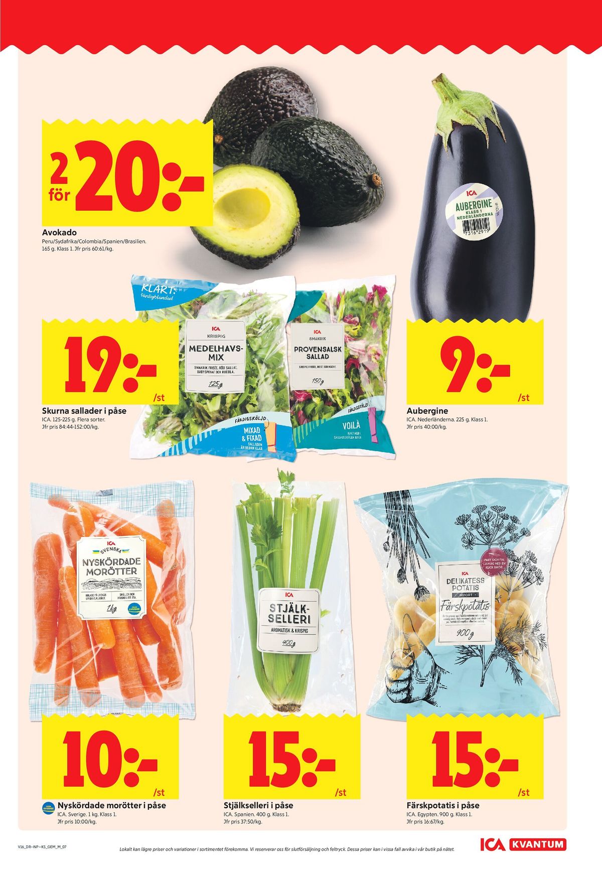 Se ICA Kvantum reklamblad för vecka 16 på Kampanjveckan.se. Se bra erbjudanden på många varor, t.ex. avocado okänd eller sallat ica. Läs reklambladet här! Sida 7
