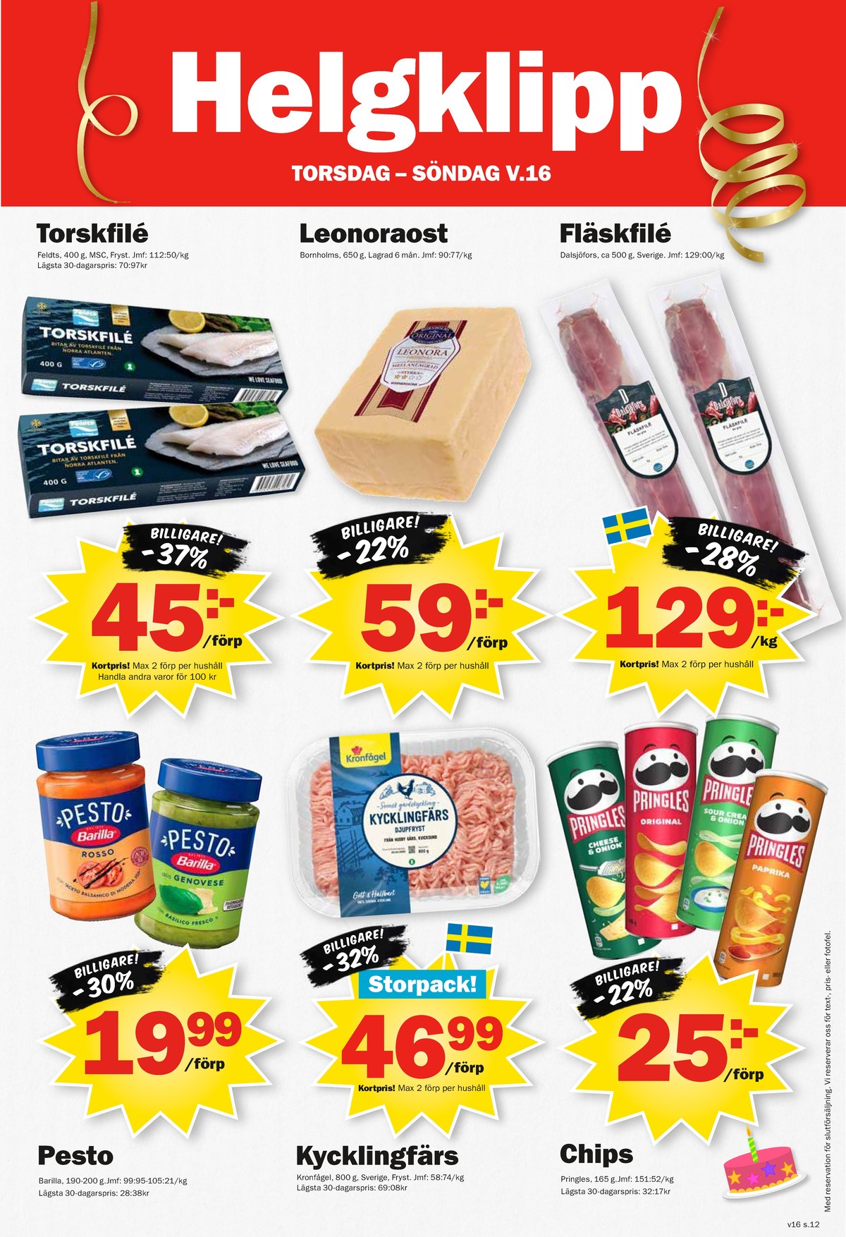 Se Pekås reklamblad för vecka 16 på Kampanjveckan.se. Se bra erbjudanden på många varor. Läs reklambladet här! Sida 12