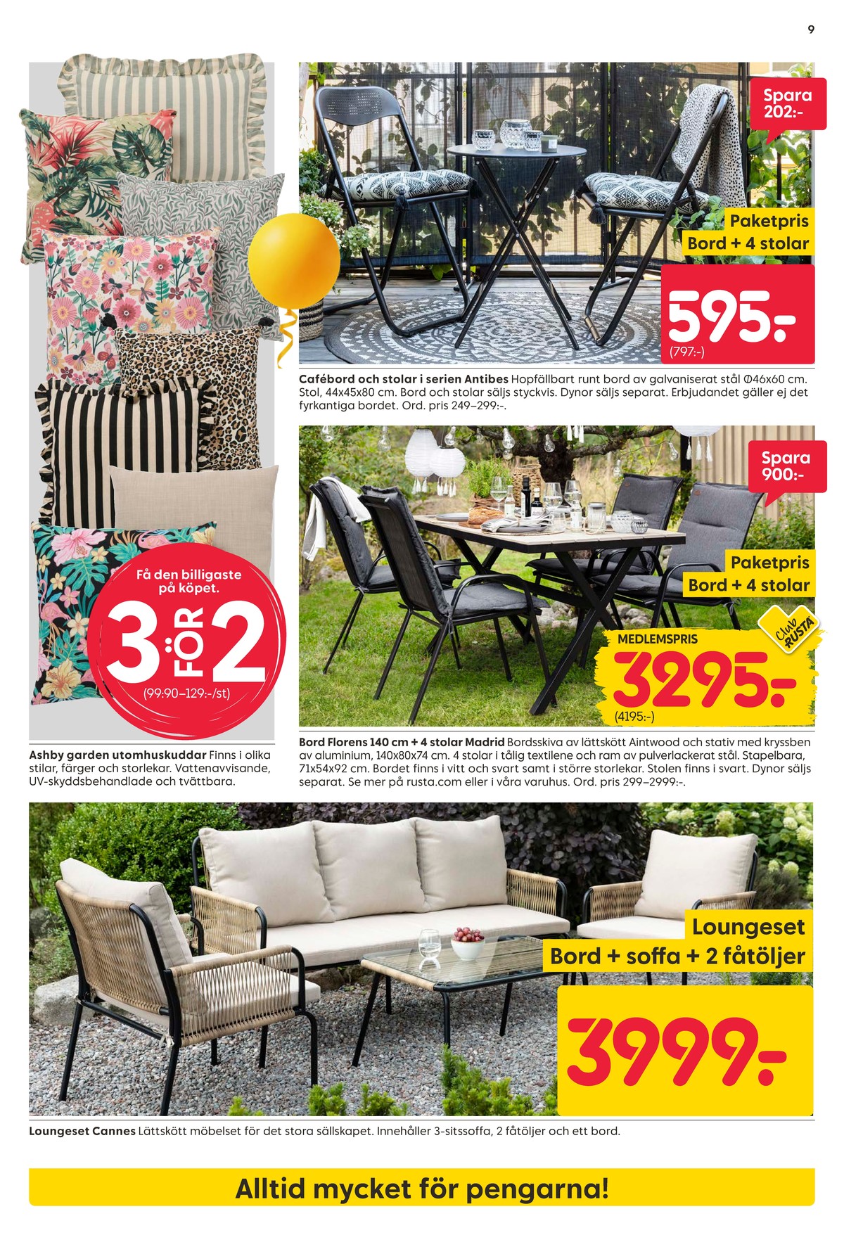 Se Rusta reklamblad för vecka 16 på Kampanjveckan.se. Se bra erbjudanden på många varor. Läs reklambladet här! Sida 9