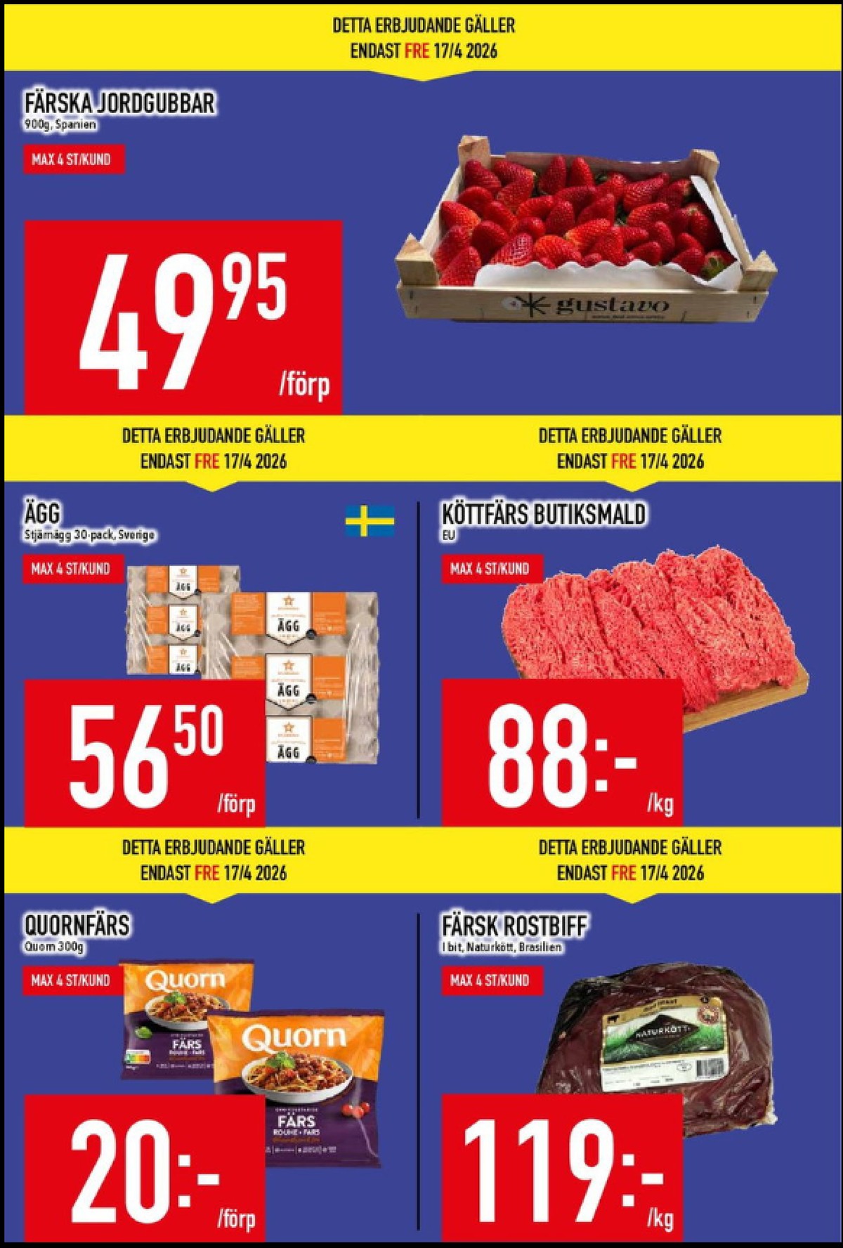 Se MatDax reklamblad för vecka 16 på Kampanjveckan.se. Se bra erbjudanden på många varor. Läs reklambladet här! Sida 4