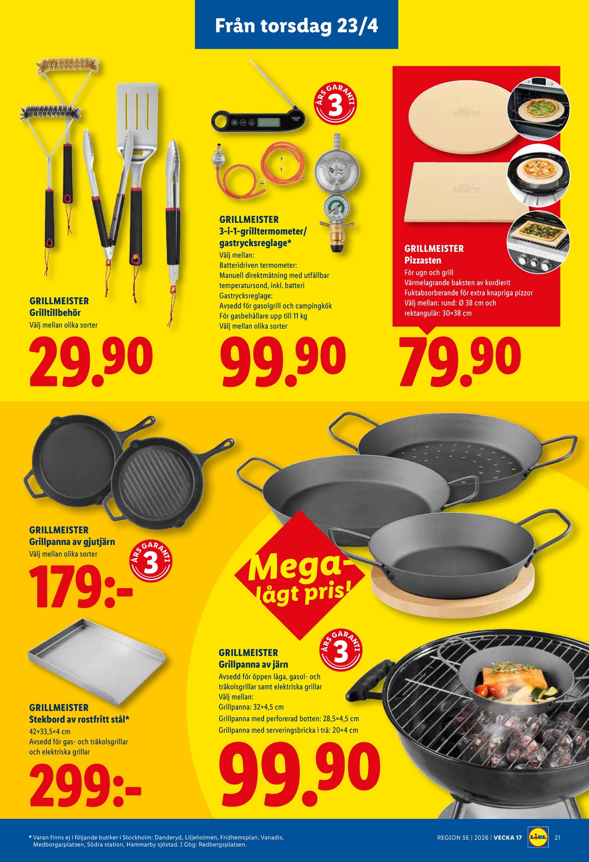 Se Lidl reklamblad för vecka 17 på Kampanjveckan.se. Se bra erbjudanden på många varor, t.ex. grillredskap grillmeister eller andra varor. Läs reklambladet här! Sida 24
