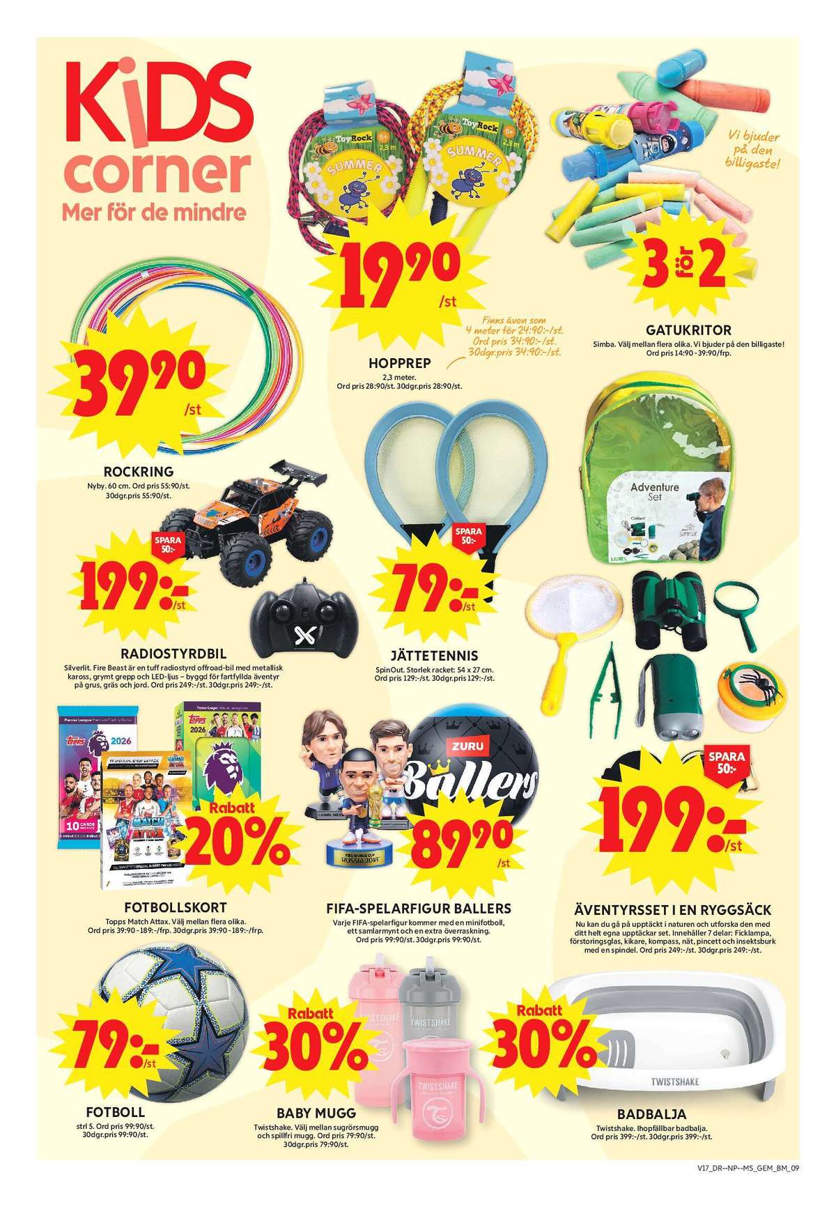 Se ICA Maxi reklamblad för vecka 17 på Kampanjveckan.se. Se bra erbjudanden på många varor, t.ex. fotboll okänd eller utomhusleksaker okänd. Läs reklambladet här! Sida 13
