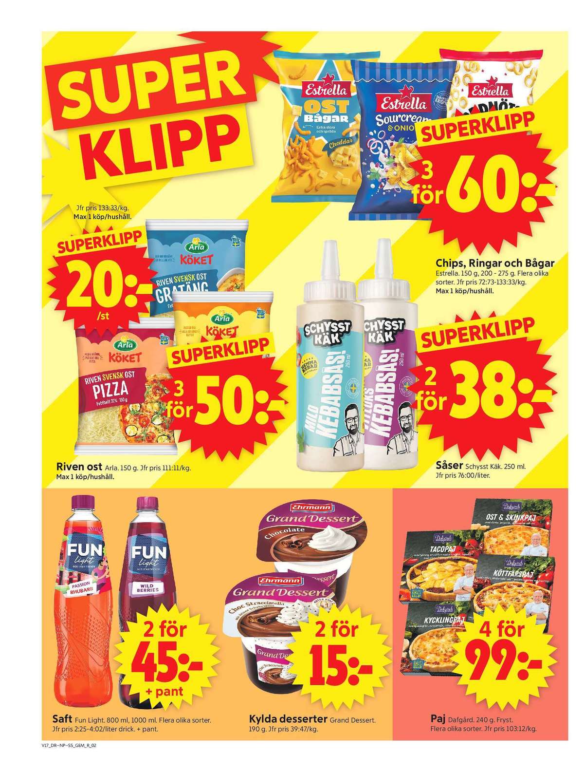 Se ICA Supermarket reklamblad för vecka 17 på Kampanjveckan.se. Se bra erbjudanden på många varor, t.ex. lättdryck wild berries wild berries eller matpajer dafgårds. Läs reklambladet här! Sida 2
