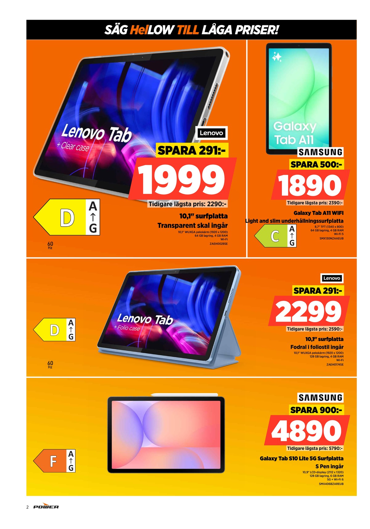 Se Power reklamblad för vecka 17 på Kampanjveckan.se. Se bra erbjudanden på många varor. Läs reklambladet här! Sida 2