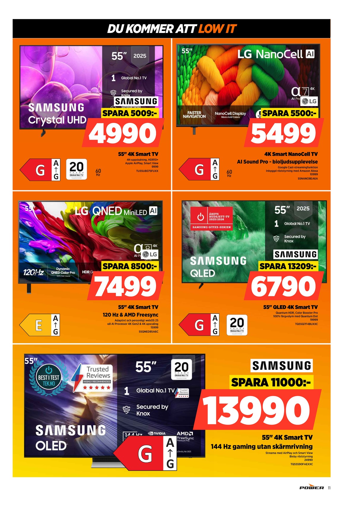 Se Power reklamblad för vecka 17 på Kampanjveckan.se. Se bra erbjudanden på många varor. Läs reklambladet här! Sida 11