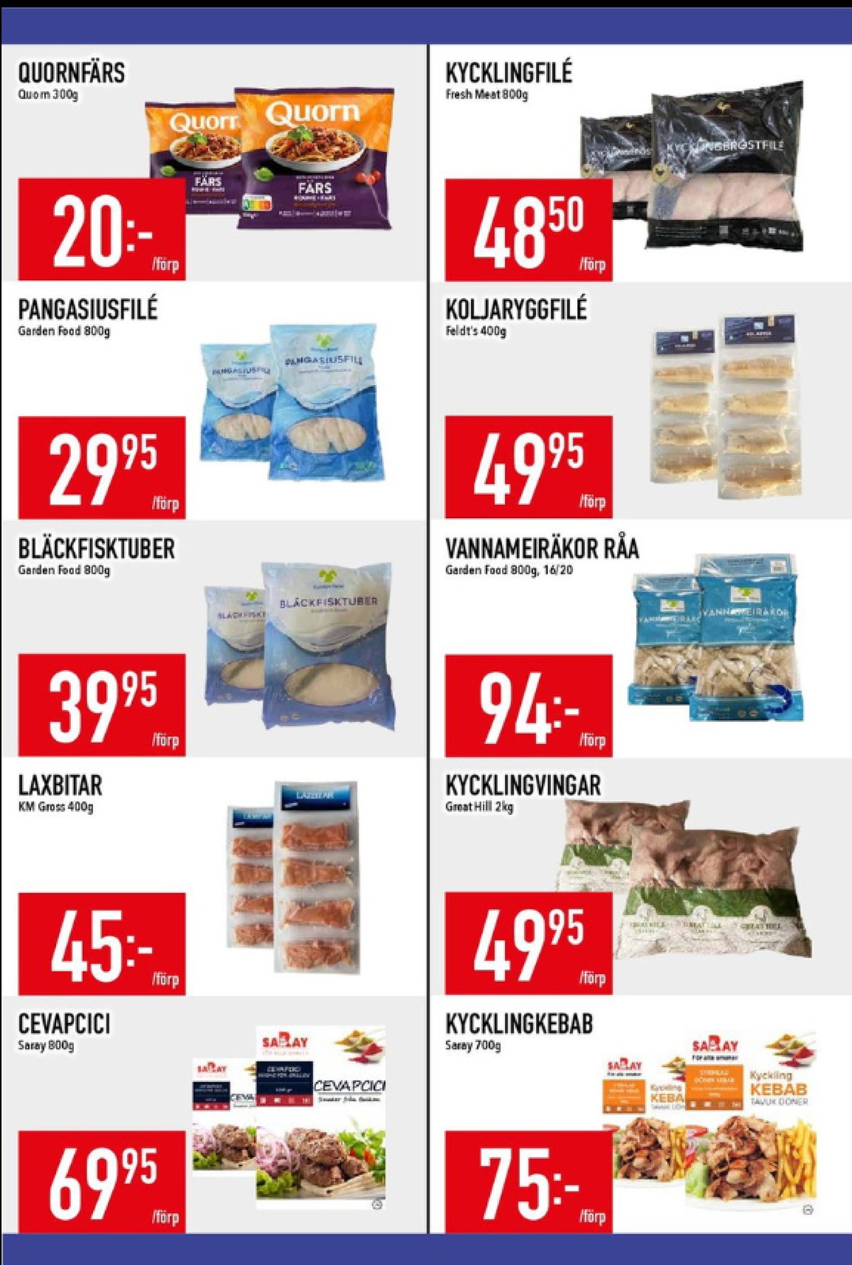 Se MatDax reklamblad för vecka 17 på Kampanjveckan.se. Se bra erbjudanden på många varor, t.ex. vannameiräkor garden food eller bläckfisk garden food. Läs reklambladet här! Sida 9
