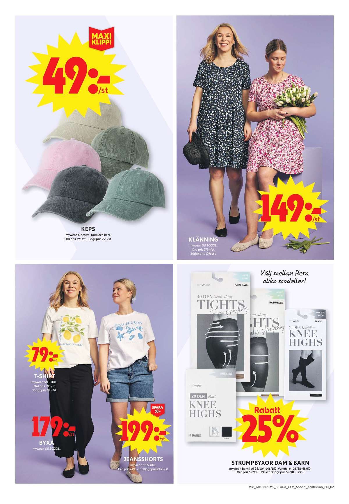 Se ICA Maxi reklamblad för vecka 18 på Kampanjveckan.se. Se bra erbjudanden på många varor, t.ex. keps mywear eller klänning mywear. Läs reklambladet här! Sida 18

