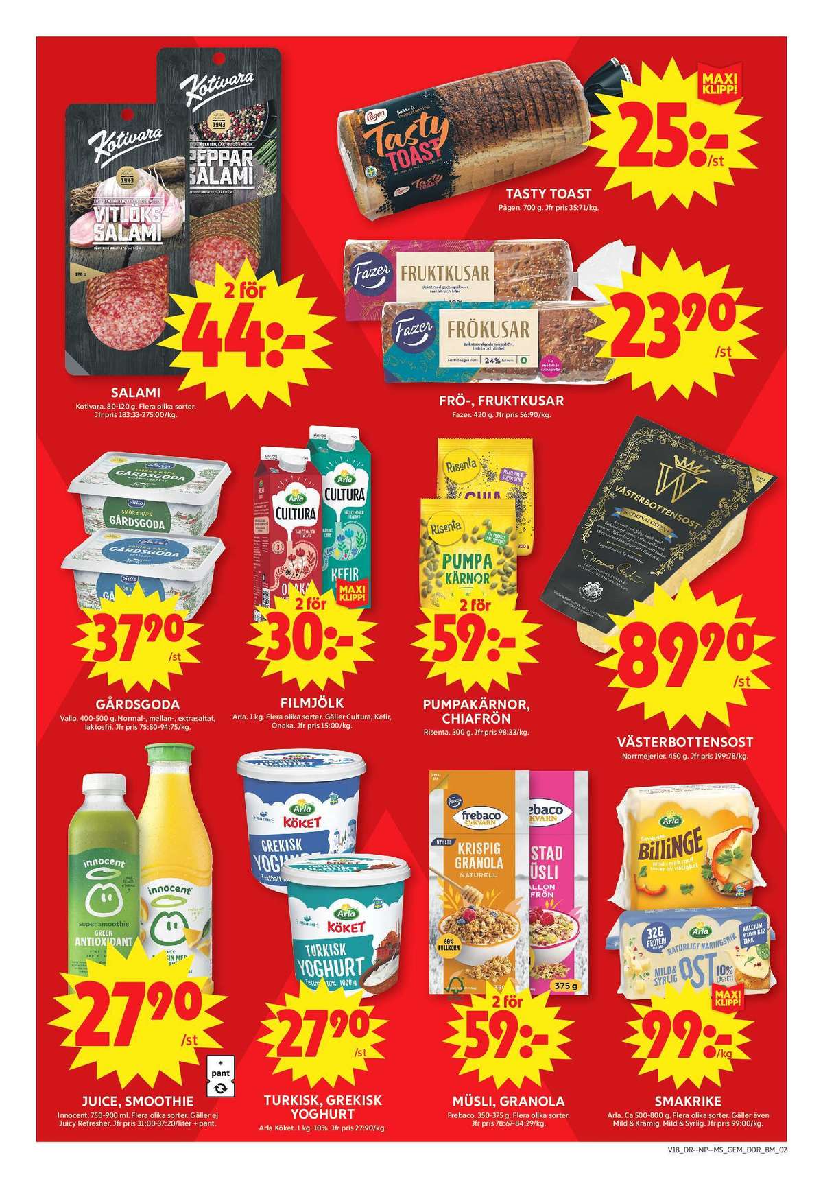 Se ICA Maxi reklamblad för vecka 18 på Kampanjveckan.se. Se bra erbjudanden på många varor, t.ex. apelsinjuice innocent eller kiwi gurka äpple matcha smoothie green antioxidant. Läs reklambladet här! Sida 8
