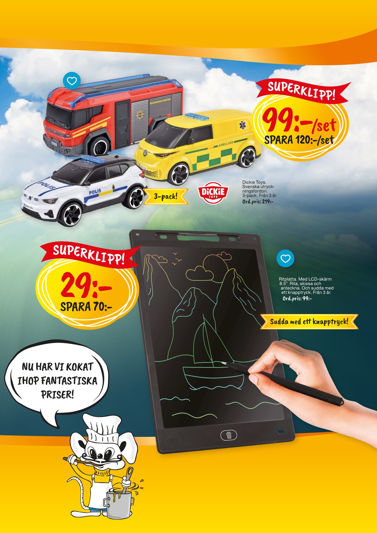 Se Leklust reklamblad för vecka 18 på Kampanjveckan.se. Se bra erbjudanden på många varor. Läs reklambladet här! Sida 3