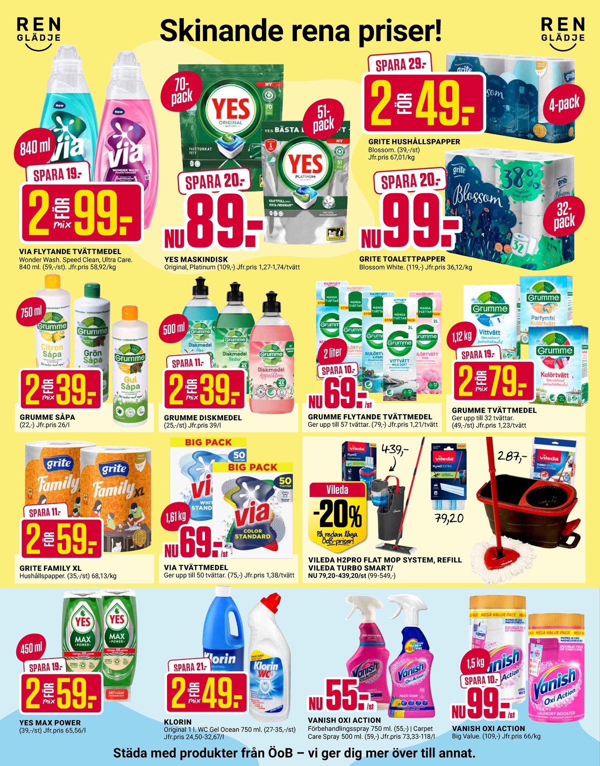 Se ÖoB reklamblad för vecka 18 på Kampanjveckan.se. Se bra erbjudanden på många varor. Läs reklambladet här! Sida 2