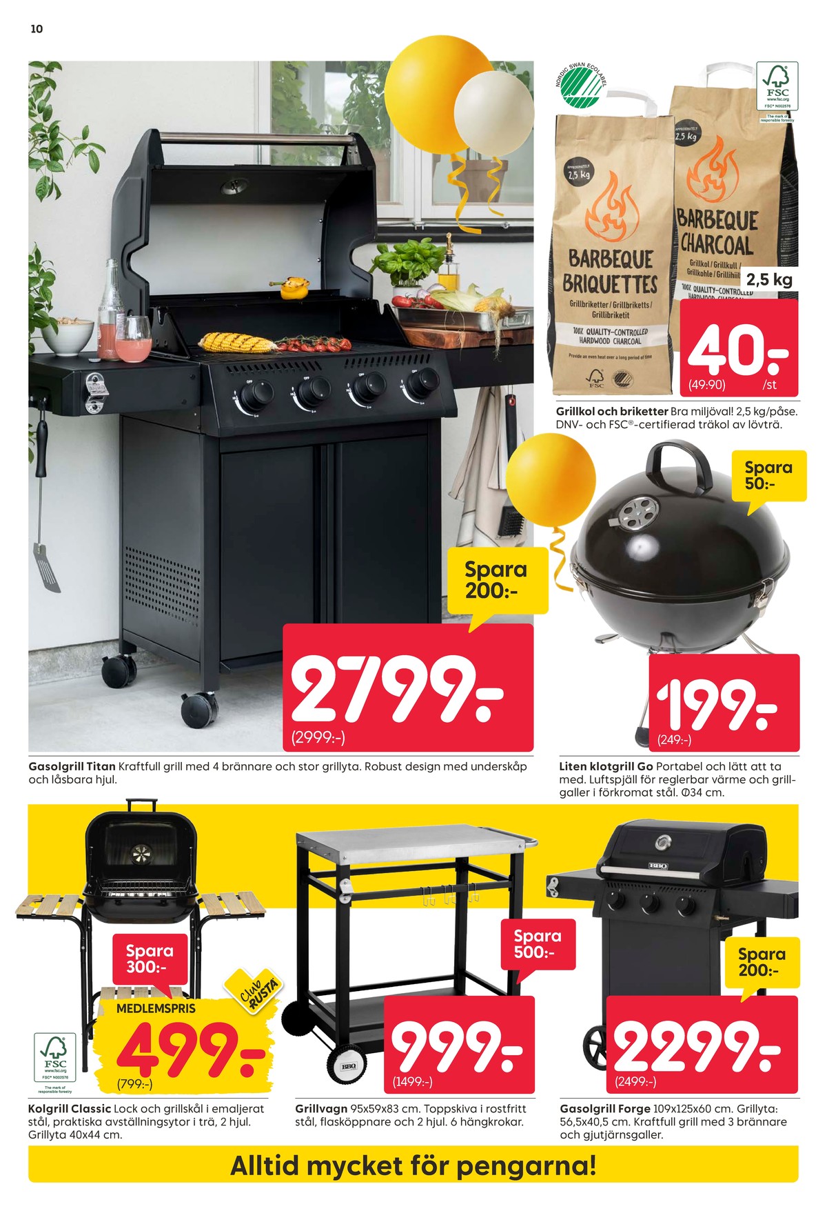 Se Rusta reklamblad för vecka 18 på Kampanjveckan.se. Se bra erbjudanden på många varor, t.ex. klotgrill okänd eller gasolgrill okänd. Läs reklambladet här! Sida 10
