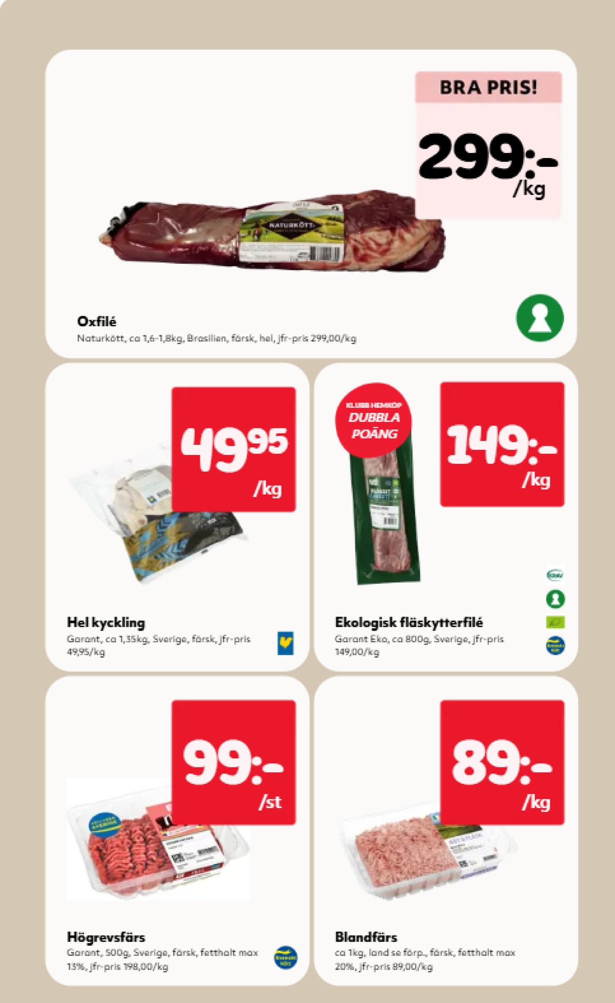 Se Hemköp reklamblad för vecka 18 på Kampanjveckan.se. Se bra erbjudanden på många varor, t.ex. fläskytterfilé garant eller kyckling garant. Läs reklambladet här! Sida 6
