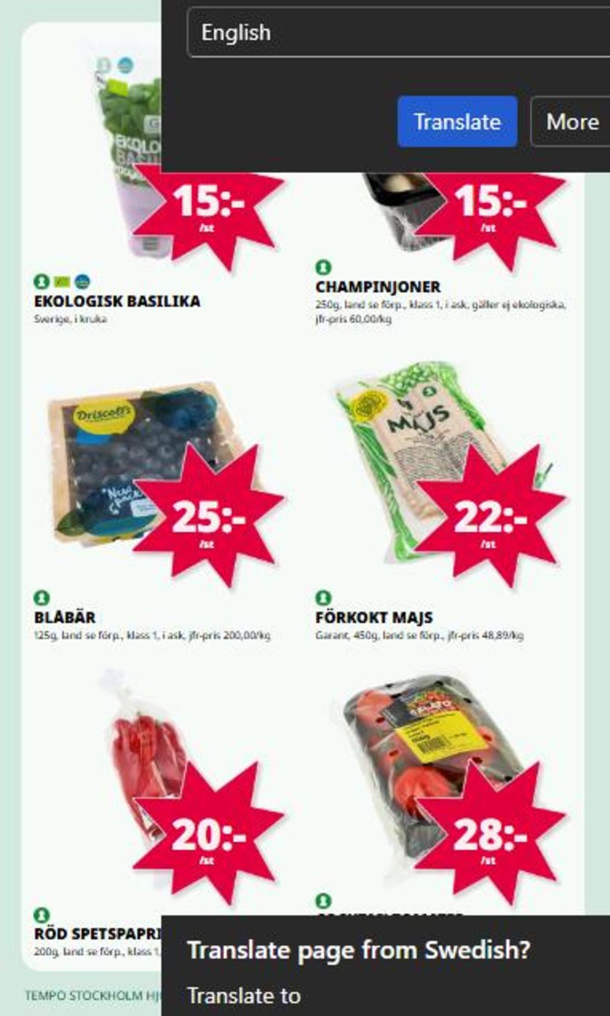 Se Tempo reklamblad för vecka 18 på Kampanjveckan.se. Se bra erbjudanden på många varor. Läs reklambladet här! Sida 2