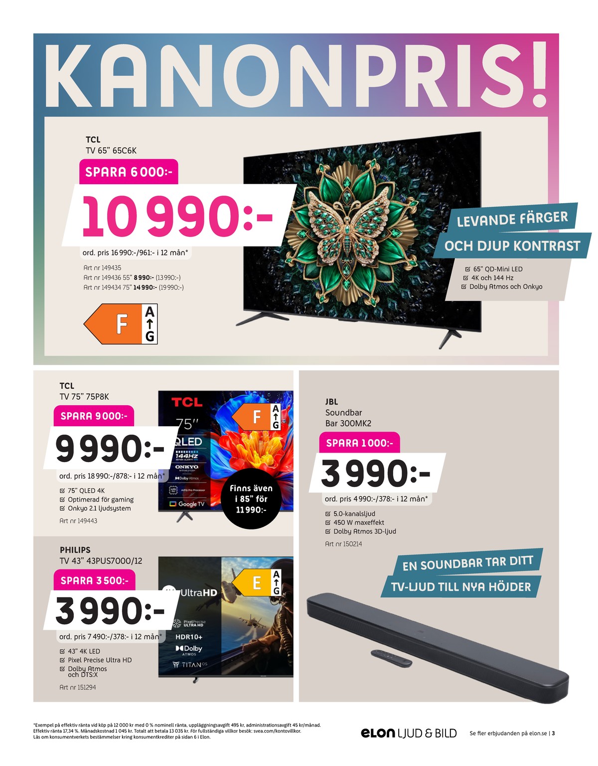 Se Elon reklamblad för vecka 18 på Kampanjveckan.se. Se bra erbjudanden på många varor. Läs reklambladet här! Sida 16