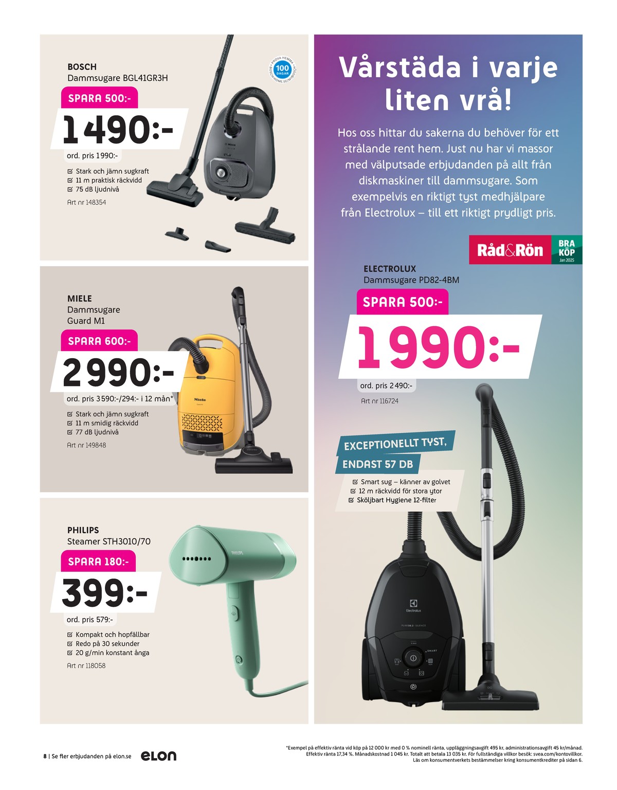 Se Elon reklamblad för vecka 18 på Kampanjveckan.se. Se bra erbjudanden på många varor. Läs reklambladet här! Sida 8