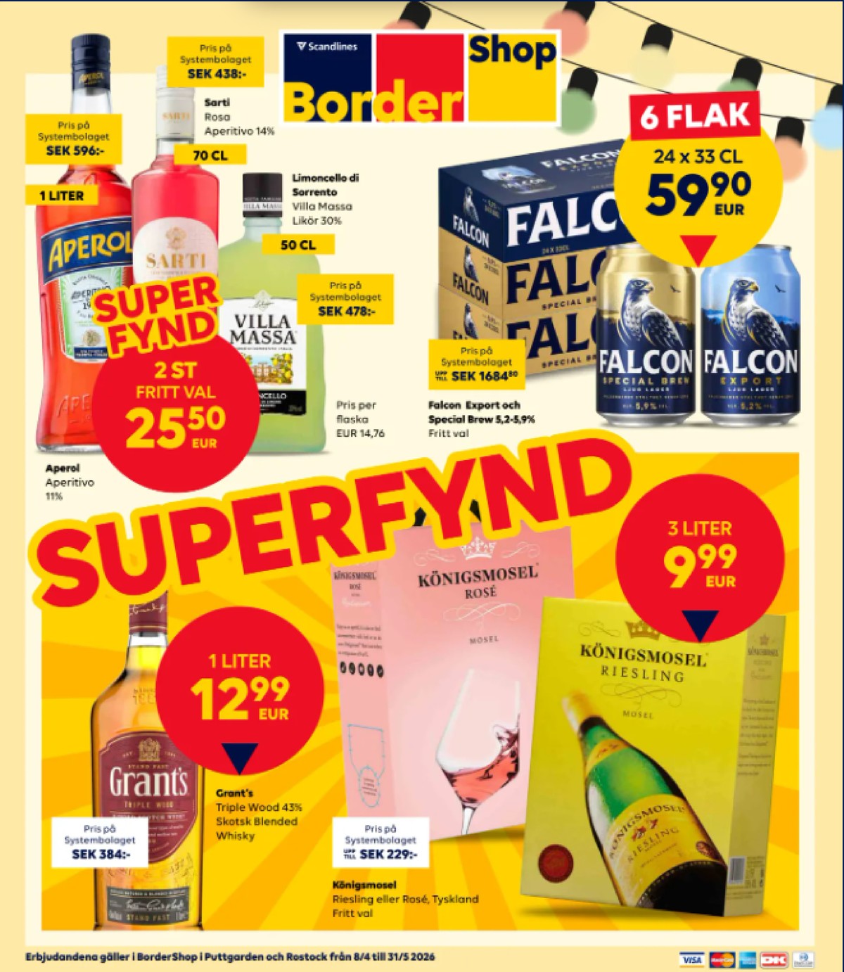 Se Scandlines Border Shop reklamblad för vecka 19 på Kampanjveckan.se. Se bra erbjudanden på många varor. Läs reklambladet här! Sida 1