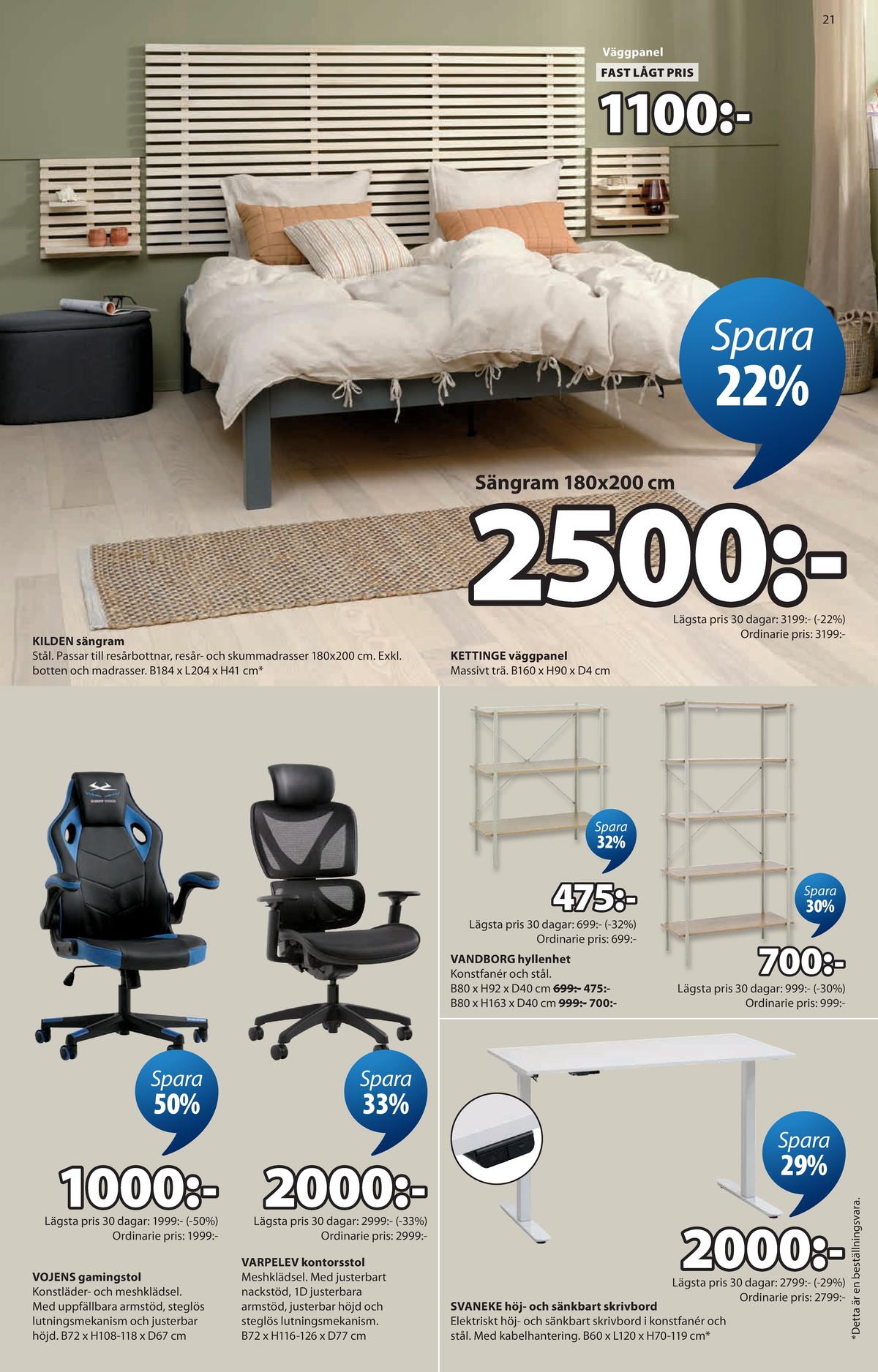 Se Jysk reklamblad för vecka 19 på Kampanjveckan.se. Se bra erbjudanden på många varor. Läs reklambladet här! Sida 22