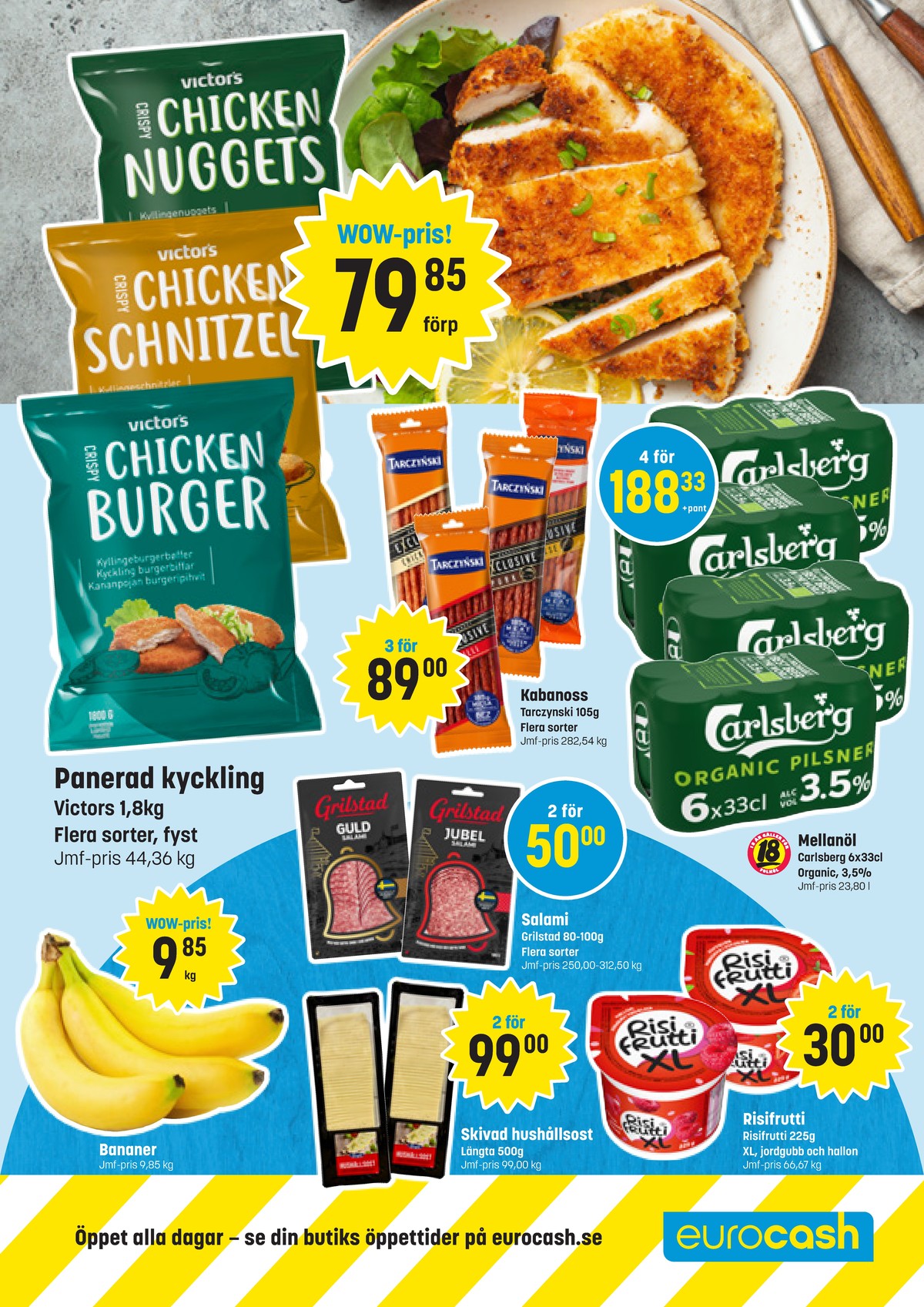 Se Eurocash reklamblad för vecka 19 på Kampanjveckan.se. Se bra erbjudanden på många varor. Läs reklambladet här! Sida 3