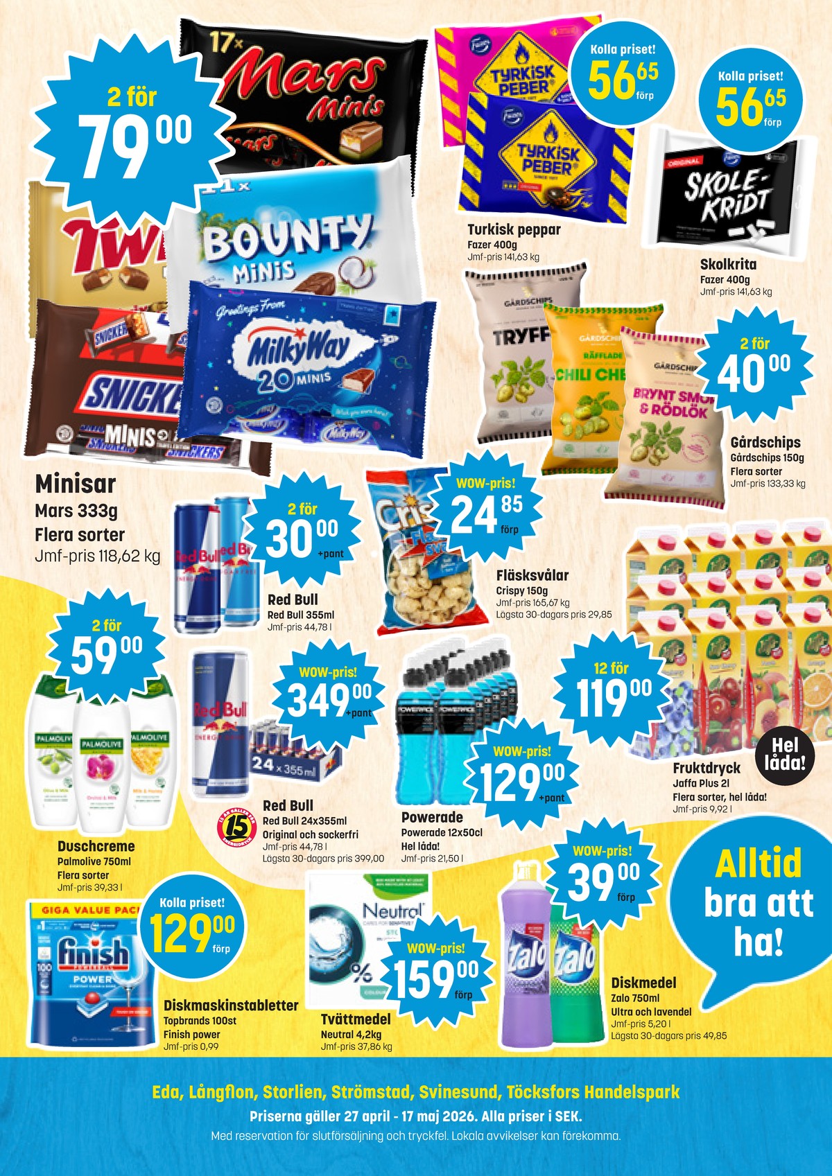 Se Eurocash reklamblad för vecka 19 på Kampanjveckan.se. Se bra erbjudanden på många varor. Läs reklambladet här! Sida 4