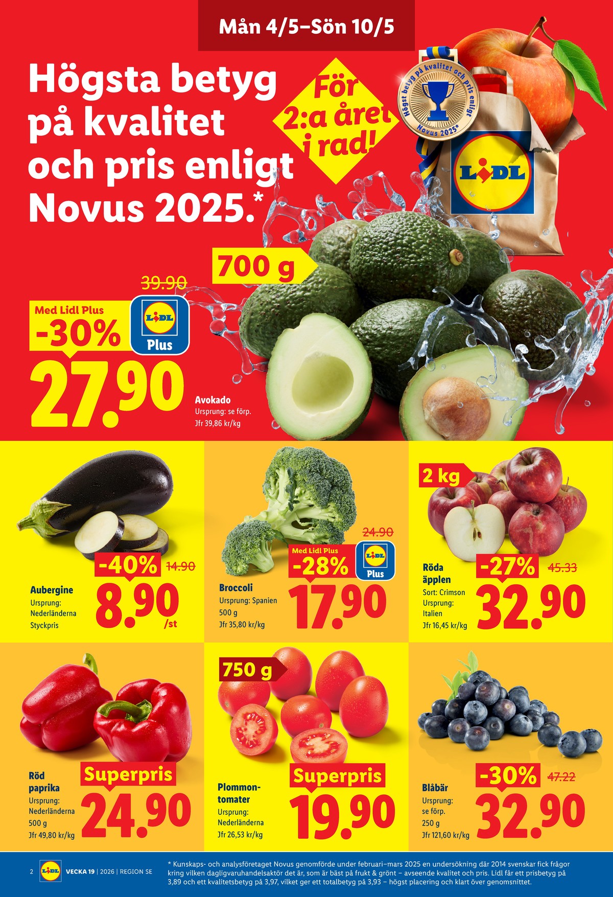 Se Lidl reklamblad för vecka 19 på Kampanjveckan.se. Se bra erbjudanden på många varor, t.ex. snackpaprika okänd eller Äpplen okänd. Läs reklambladet här! Sida 2
