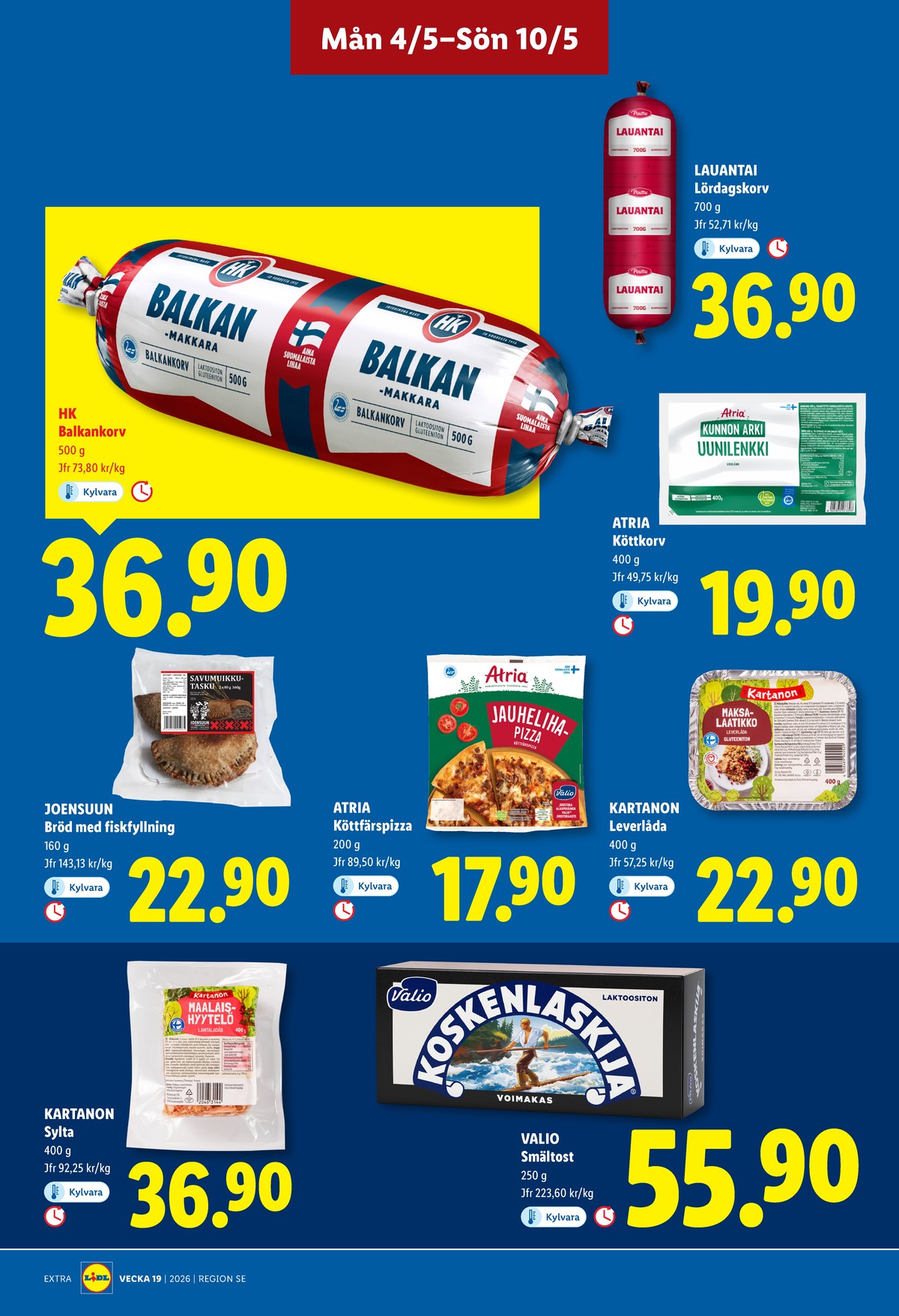 Se Lidl reklamblad för vecka 19 på Kampanjveckan.se. Se bra erbjudanden på många varor, t.ex. sylta kartanon eller färdigrätter kartanon. Läs reklambladet här! Sida 12
