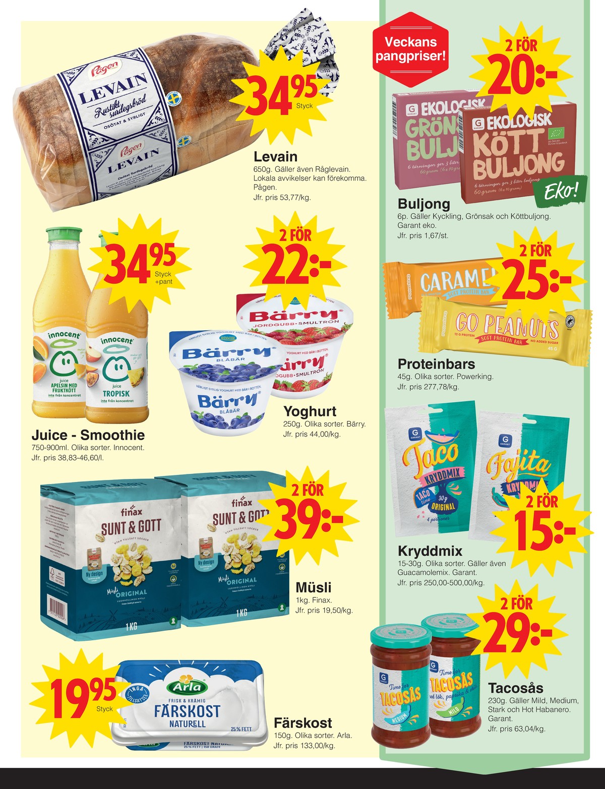 Se Matöppet reklamblad för vecka 19 på Kampanjveckan.se. Se bra erbjudanden på många varor, t.ex. müsli finax eller andra varor. Läs reklambladet här! Sida 2