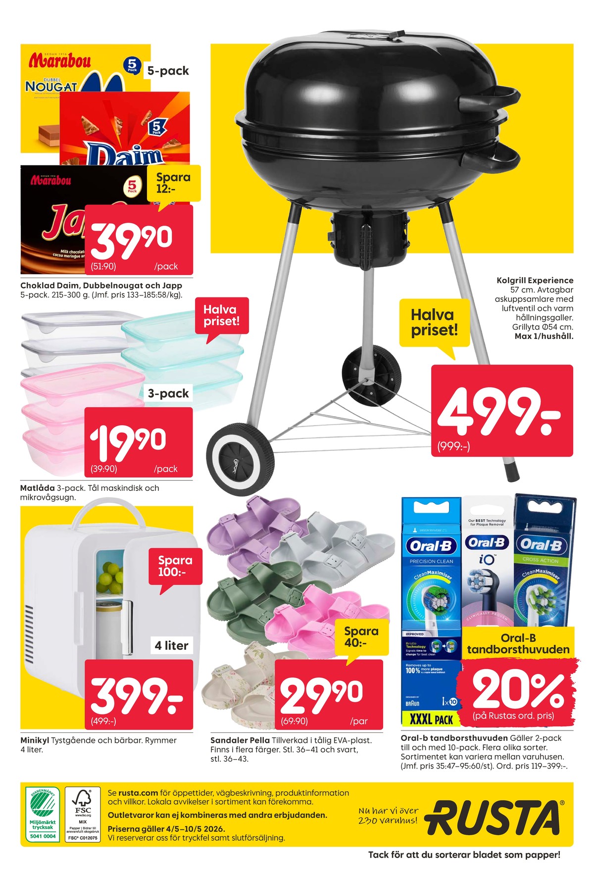 Se Rusta reklamblad för vecka 19 på Kampanjveckan.se. Se bra erbjudanden på många varor. Läs reklambladet här! Sida 20