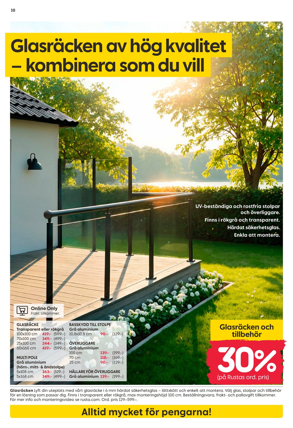 Se Rusta reklamblad för vecka 19 på Kampanjveckan.se. Se bra erbjudanden på många varor. Läs reklambladet här! Sida 10