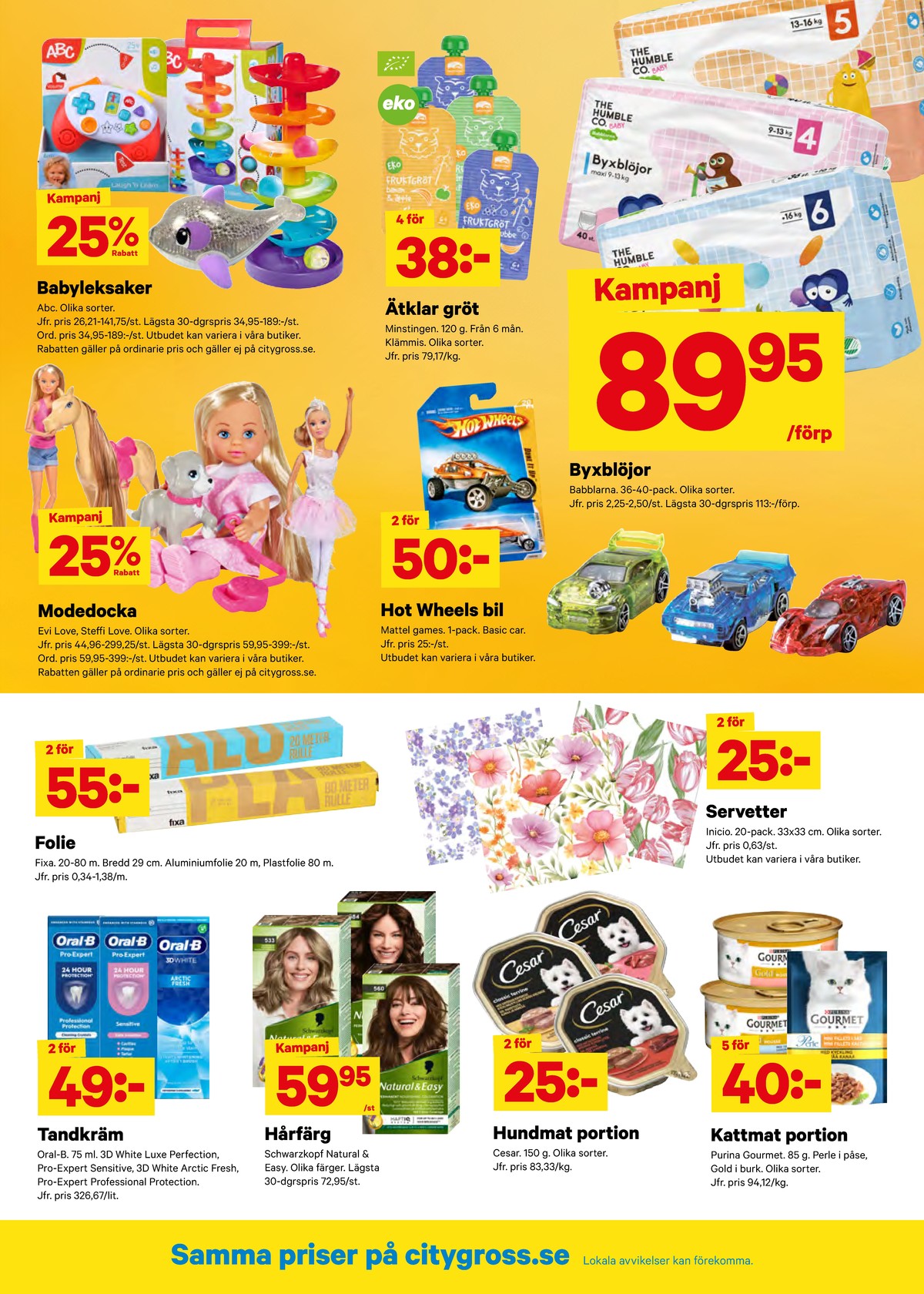 Se City Gross reklamblad för vecka 19 på Kampanjveckan.se. Se bra erbjudanden på många varor. Läs reklambladet här! Sida 9