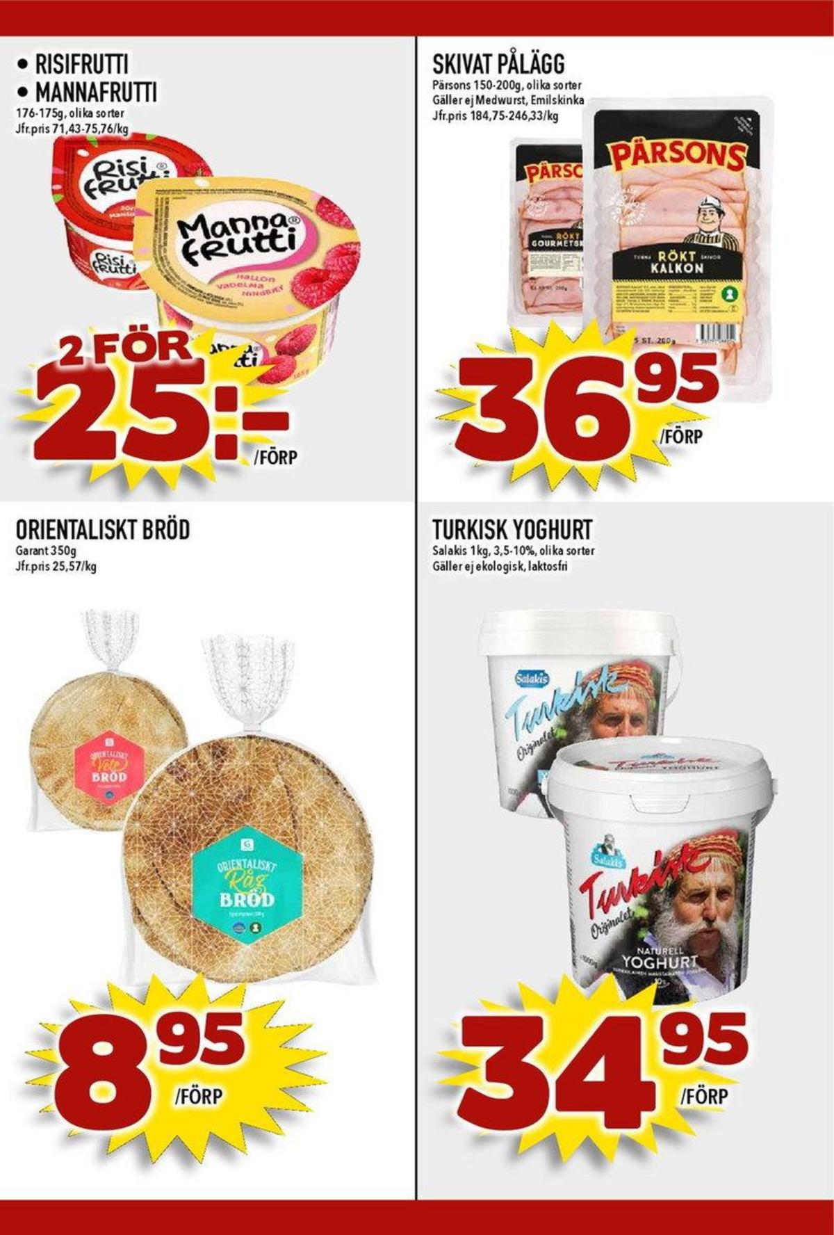 Se MatDax reklamblad för vecka 19 på Kampanjveckan.se. Se bra erbjudanden på många varor, t.ex. mellanmål mannafrutti eller mellanmål risifrutti. Läs reklambladet här! Sida 17

