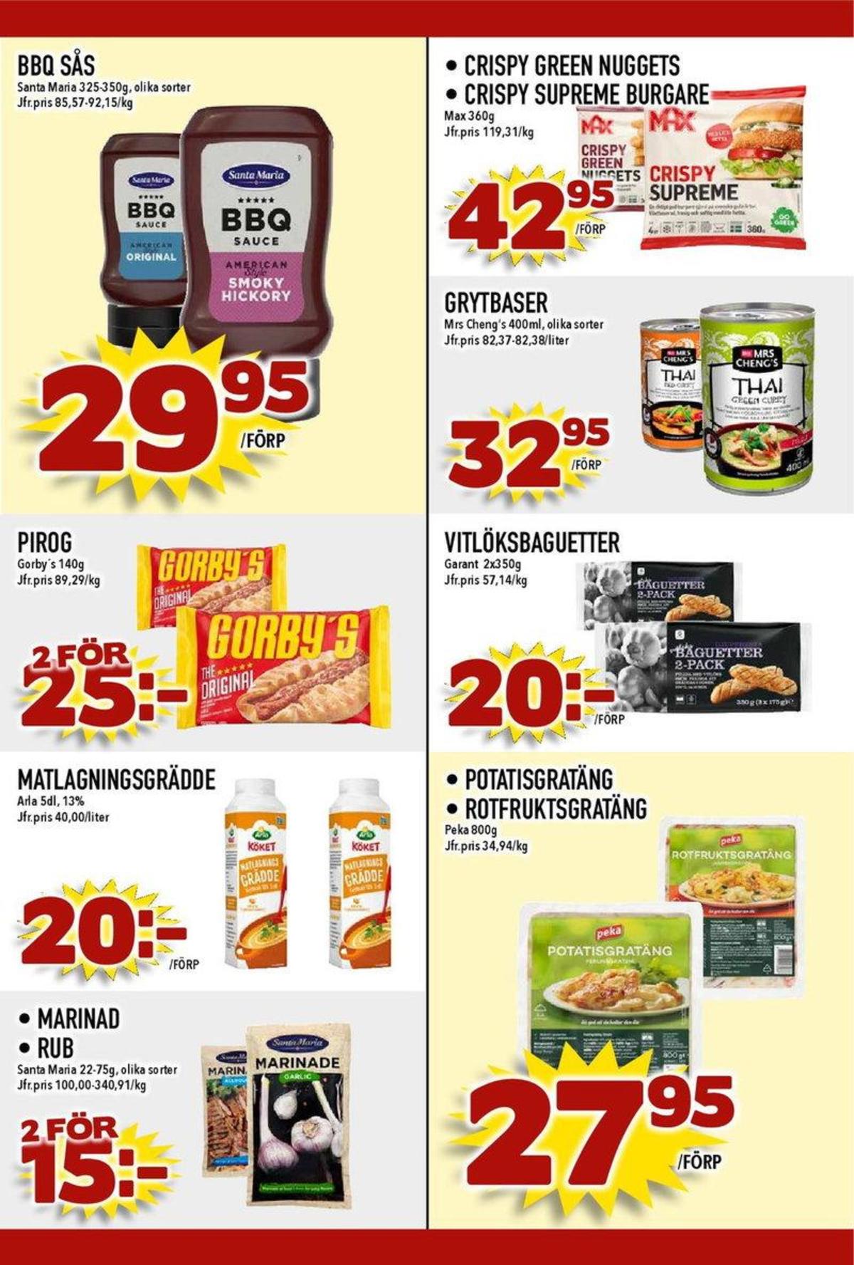 Se MatDax reklamblad för vecka 19 på Kampanjveckan.se. Se bra erbjudanden på många varor, t.ex. marinad santa maria eller rub santa maria. Läs reklambladet här! Sida 18
