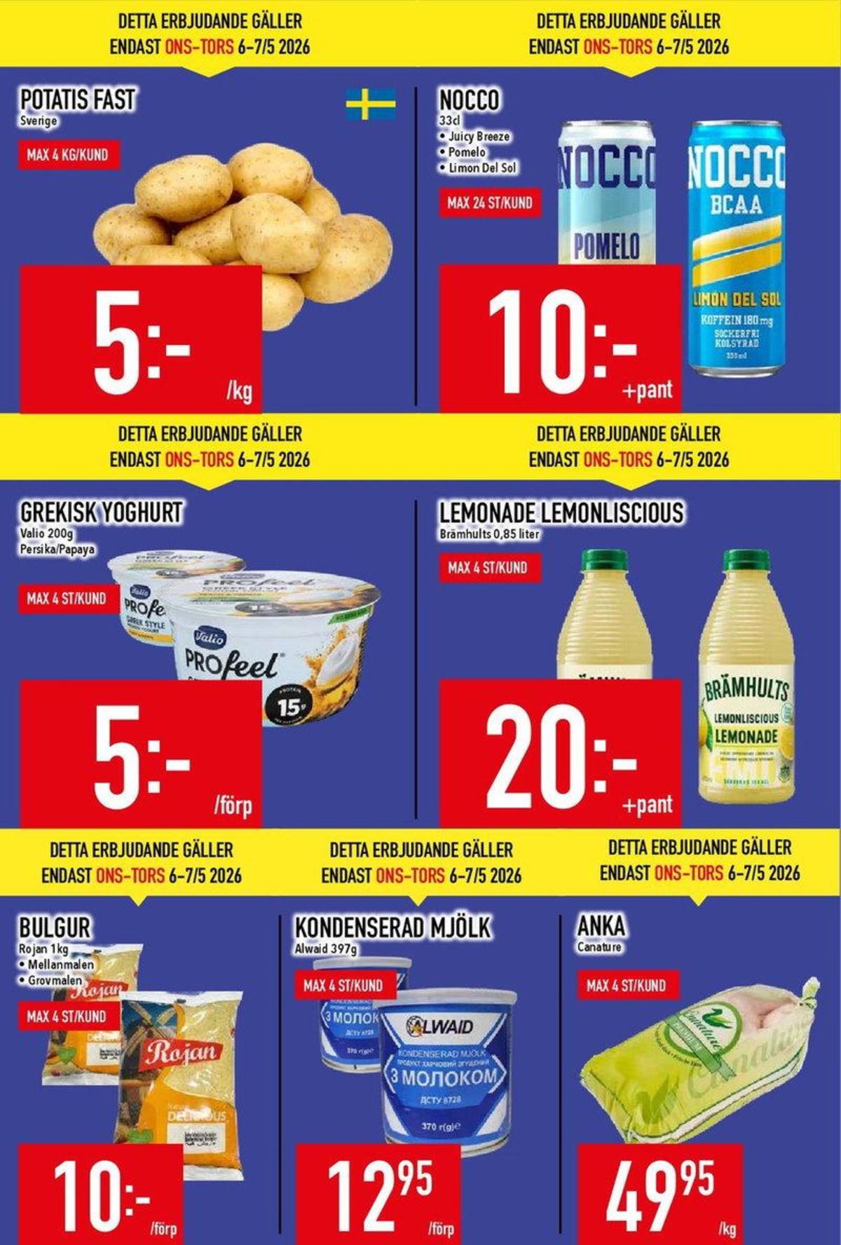 Se MatDax reklamblad för vecka 19 på Kampanjveckan.se. Se bra erbjudanden på många varor. Läs reklambladet här! Sida 3