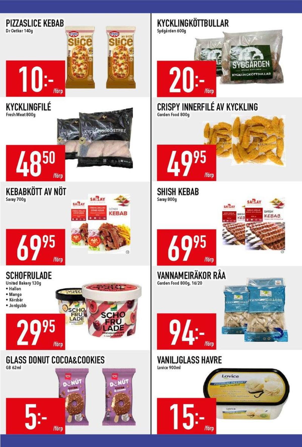 Se MatDax reklamblad för vecka 19 på Kampanjveckan.se. Se bra erbjudanden på många varor, t.ex. glasspinn donut cocoa & cookie eller andra varor. Läs reklambladet här! Sida 8