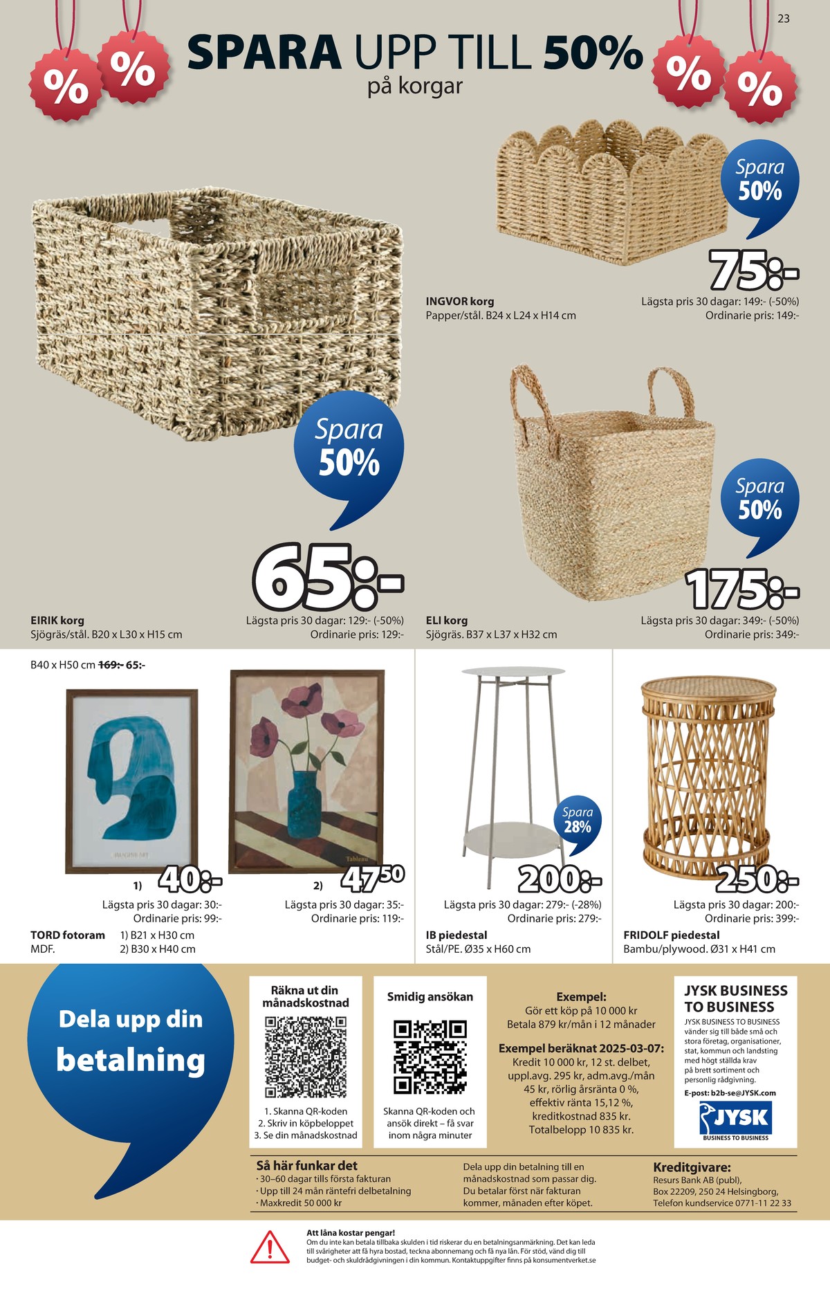 Se Jysk reklamblad för vecka 2 på Kampanjveckan.se. Se bra erbjudanden på många varor. Läs reklambladet här! Sida 24