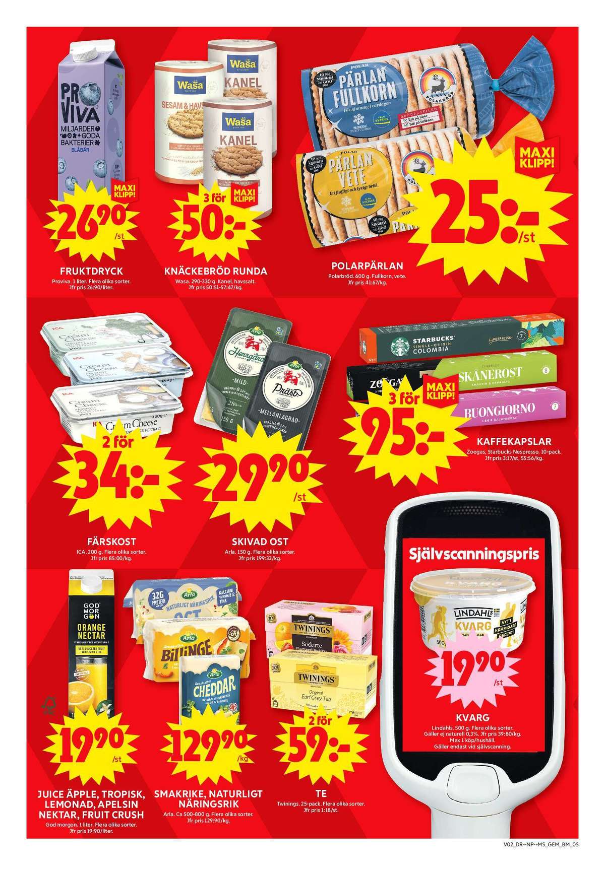 Se ICA Maxi reklamblad för vecka 2 på Kampanjveckan.se. Se bra erbjudanden på många varor, t.ex. fruktdryck proviva eller knäckebröd runda. Läs reklambladet här! Sida 5
